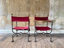 A Pair of Savonarola Chairs