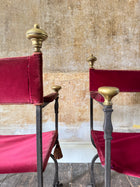 A Pair of Savonarola Chairs