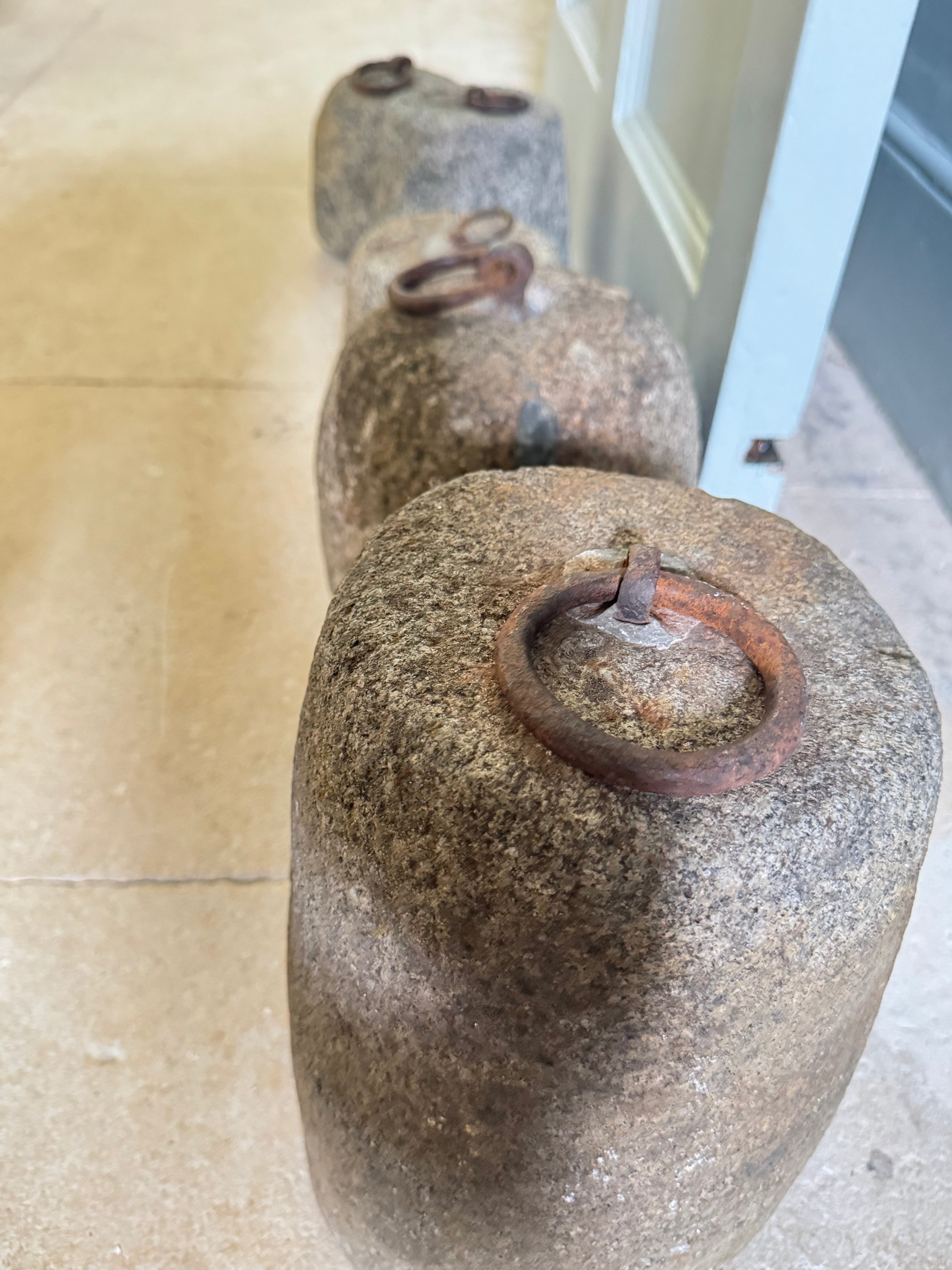 19th Century Scottish Granite Tether Stones