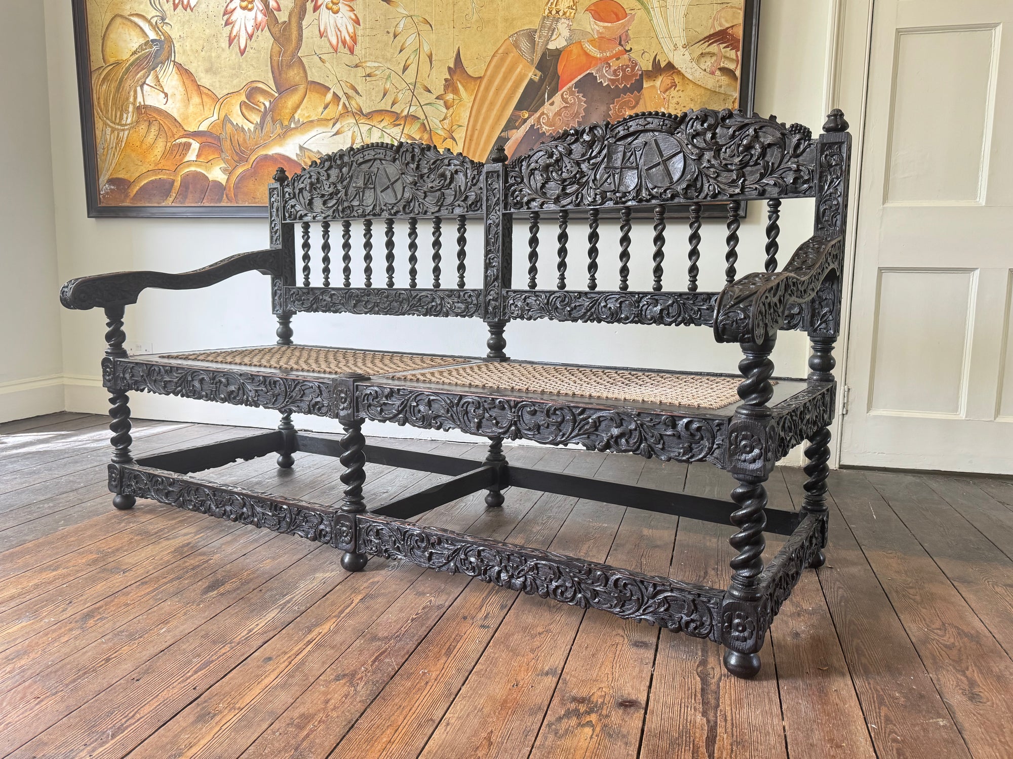 18th Century Ebonised Bench