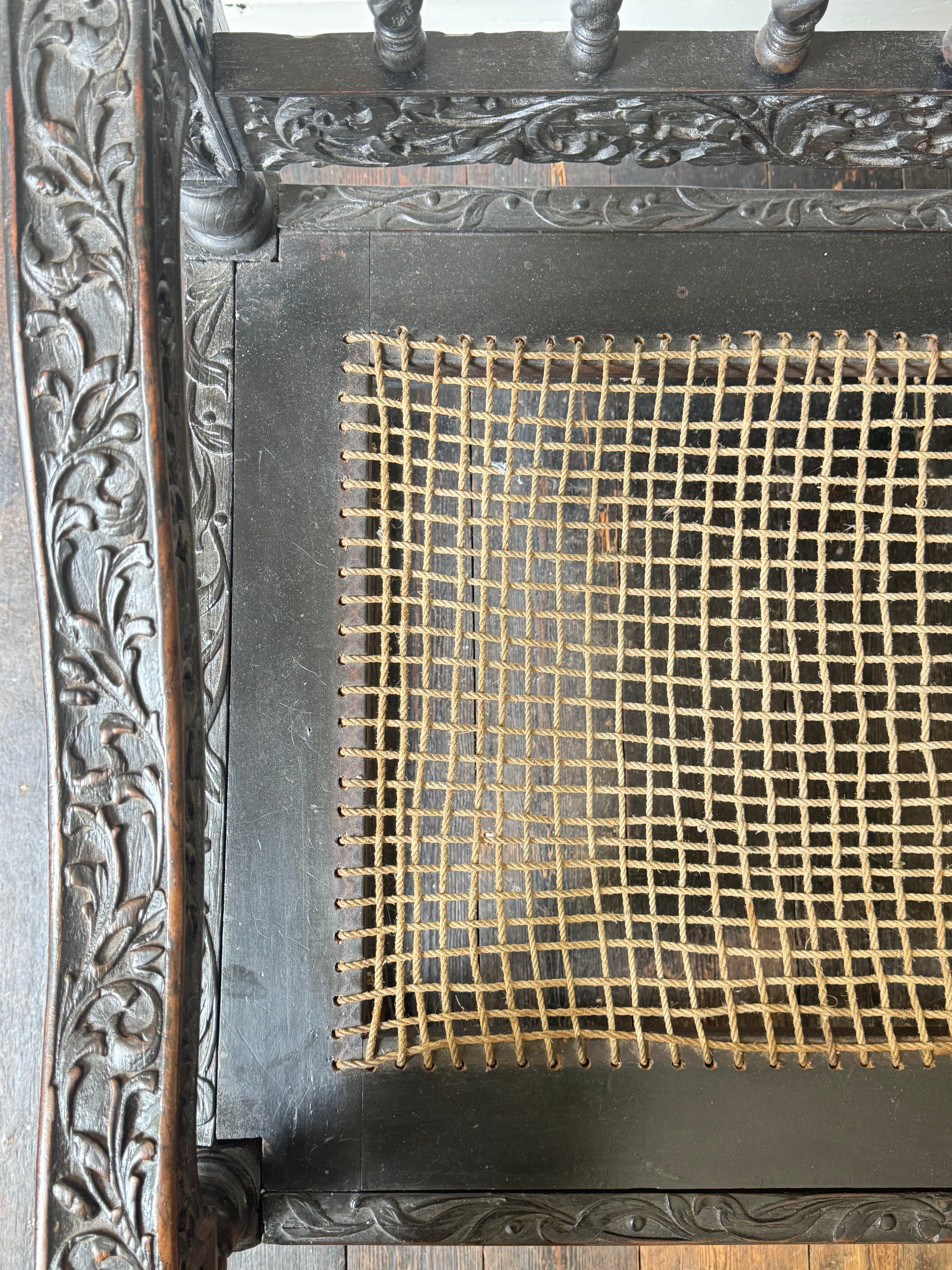 18th Century Ebonised Bench