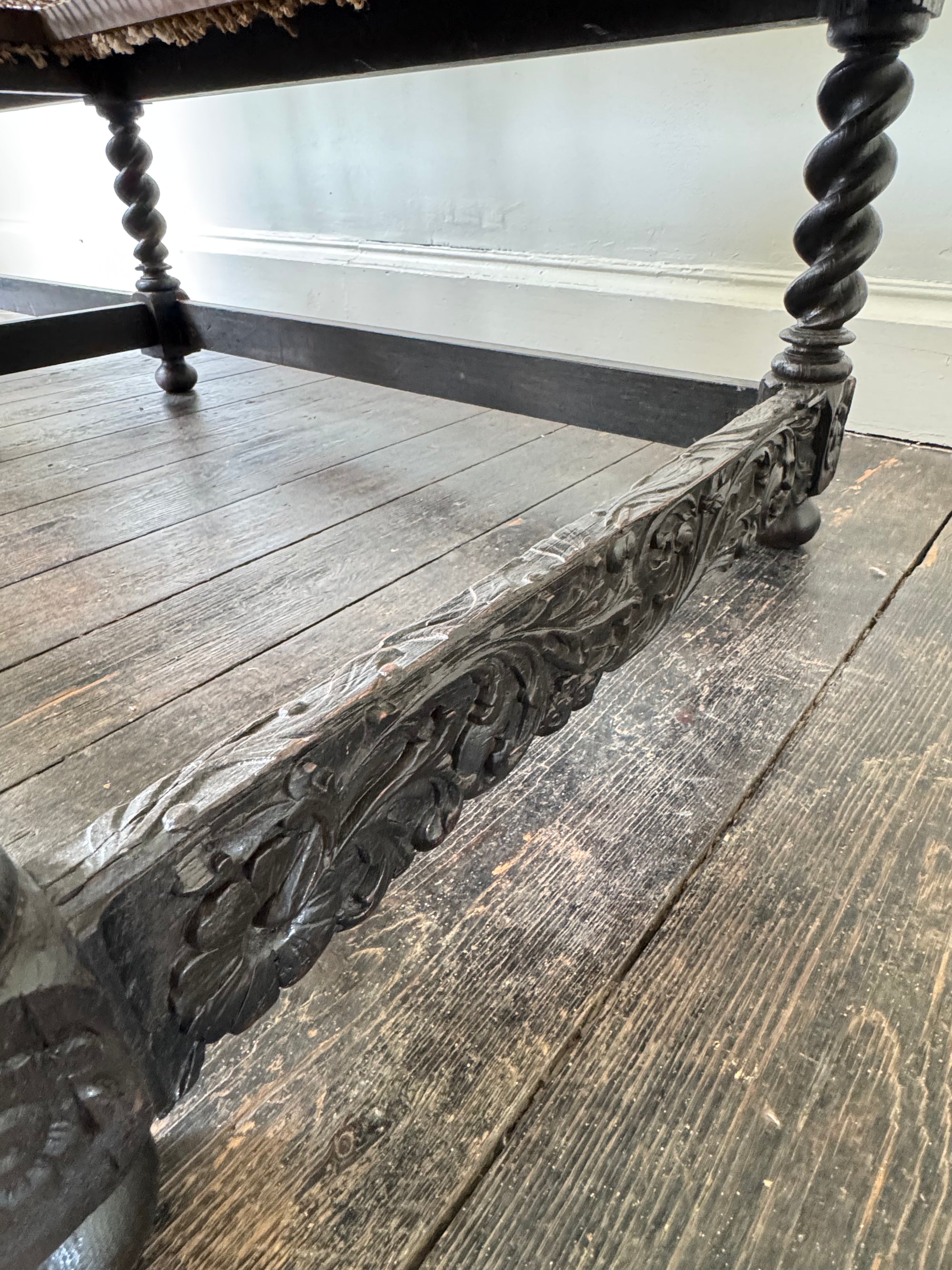 18th Century Ebonised Bench