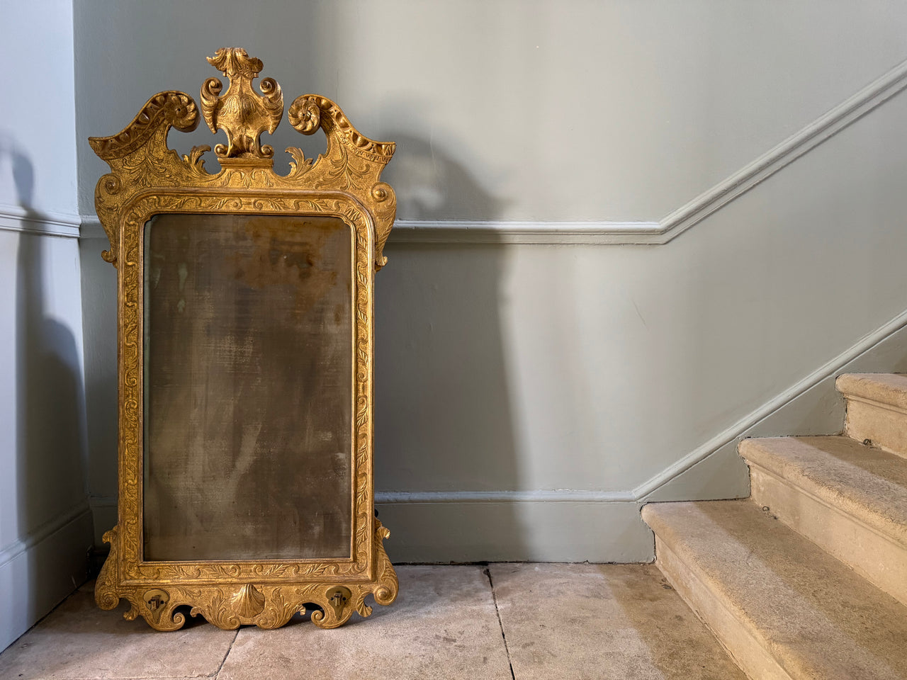 A George II Giltwood Mirror