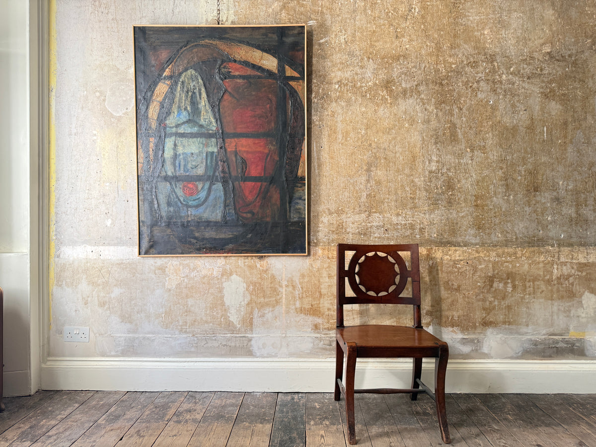 Large Abstract Oil on Canvas