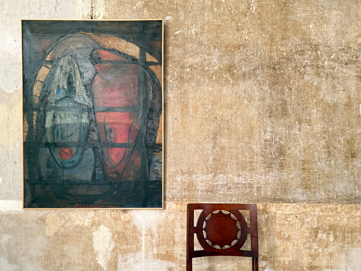 Large Abstract Oil on Canvas