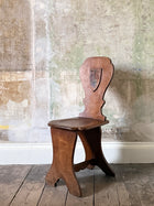 A George III Hall Chair of Scabello Form