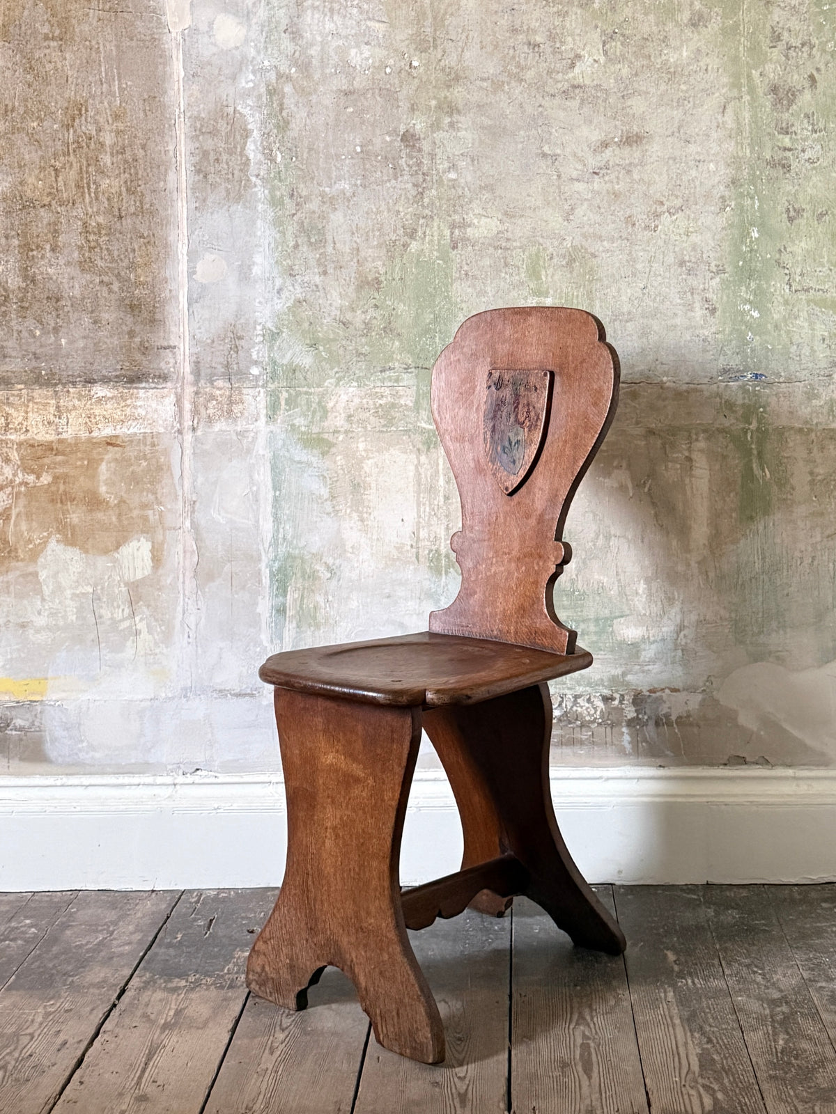 A George III Hall Chair of Scabello Form
