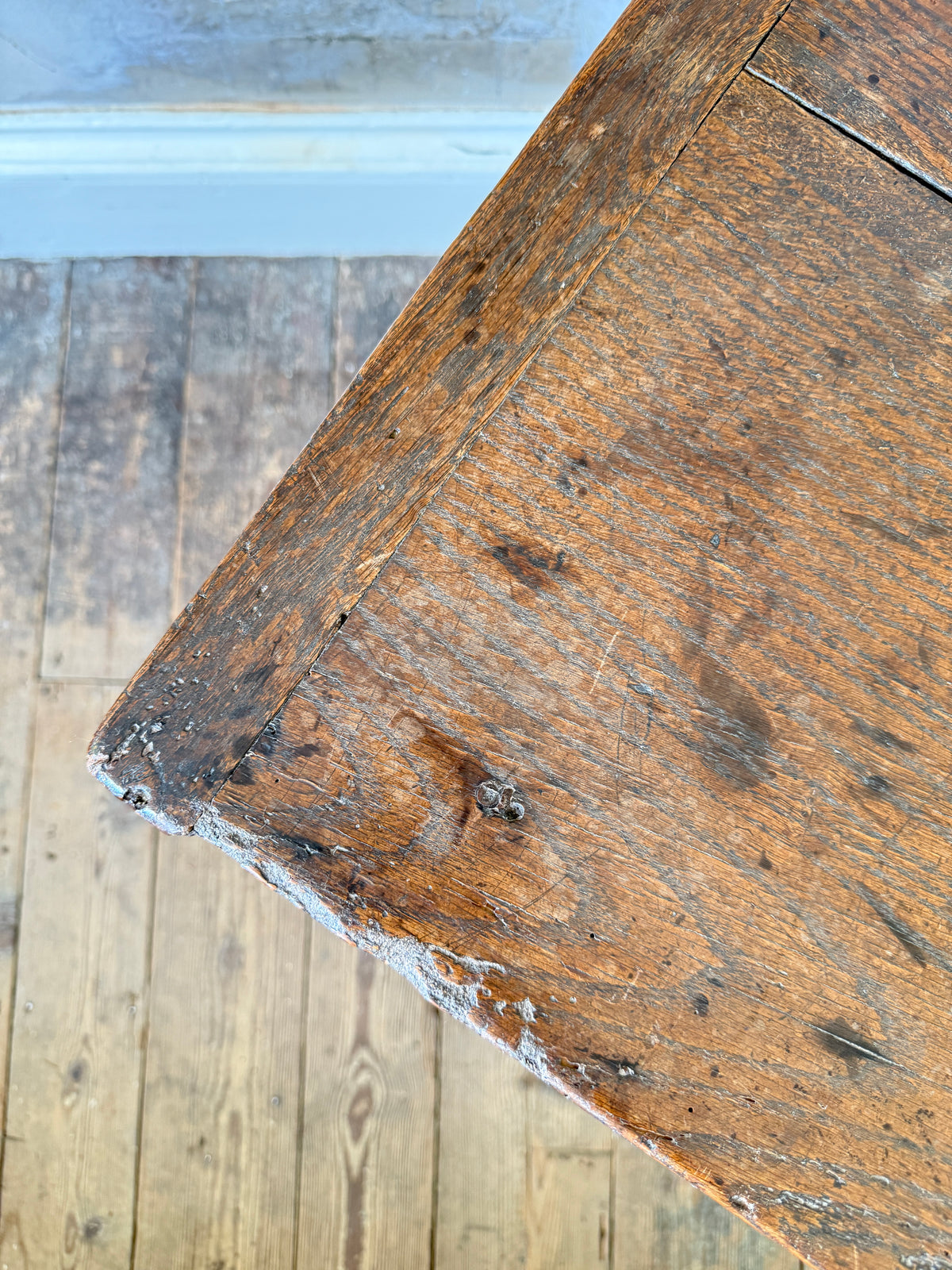 A Charles II Joined Oak Side Table