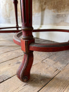 Red Lacquered Chinoiserie Side Table