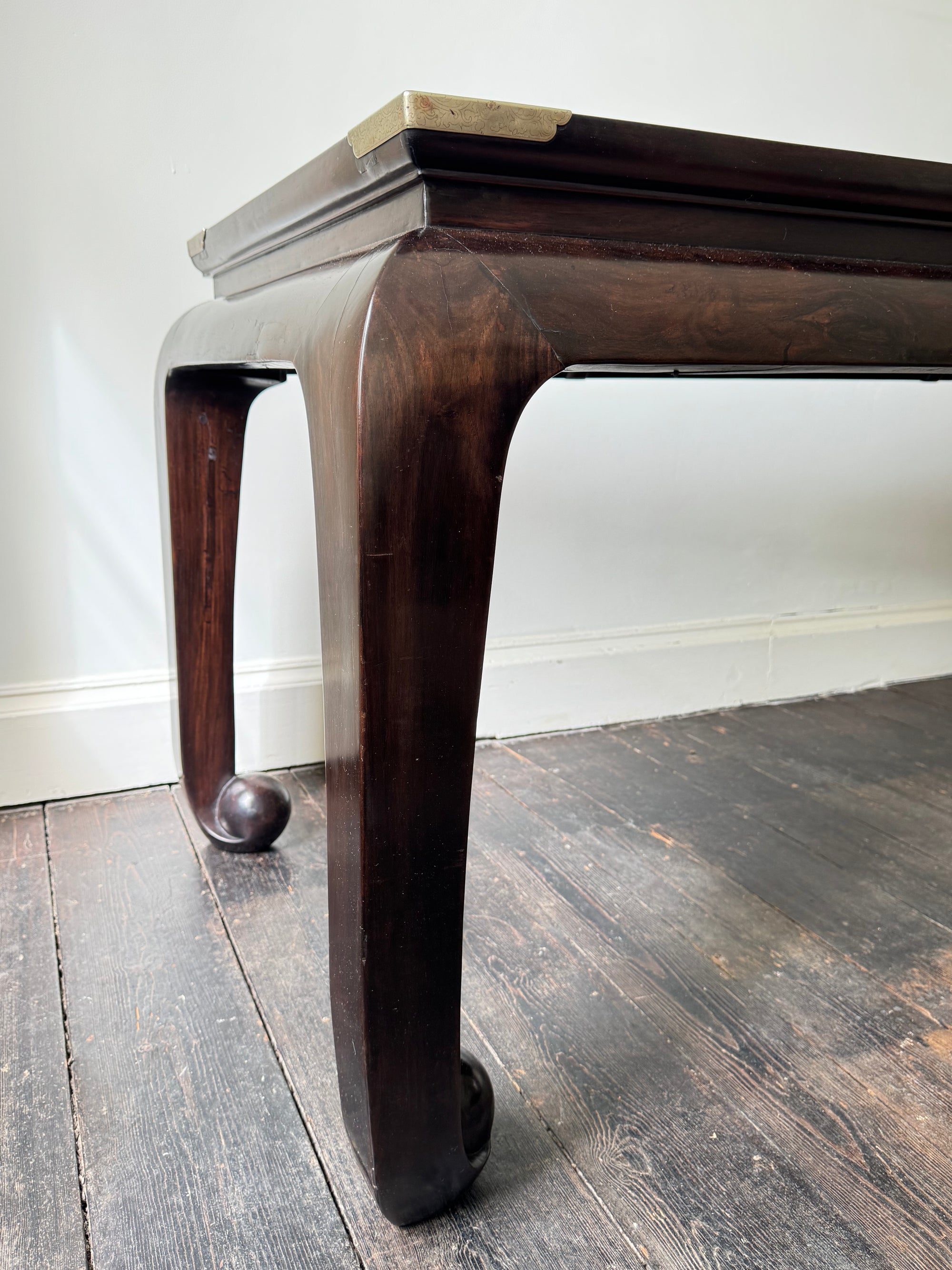 A Quing Dynasty "Vein Ebony" Library Table