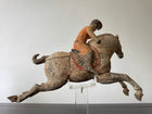 A Pair of Chinese Tang Dynasty Terracotta Polo Players