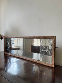 A Queen Anne Triple Plate Overmantel Mirror