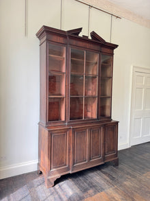 A George II Mahogany Breakfront Bookcase