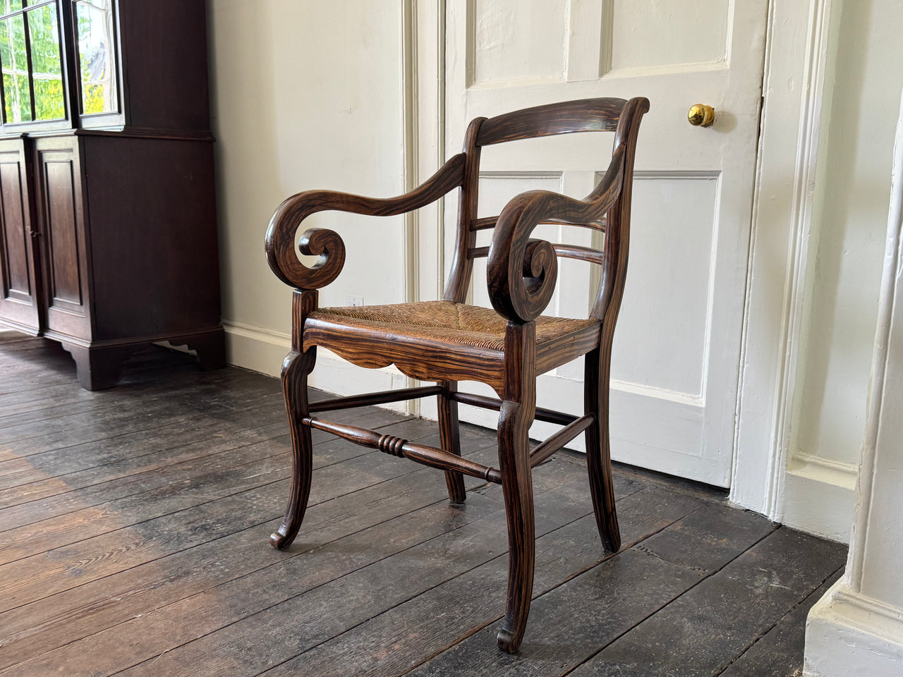 A 19th Century Faux Coromandel Armchair