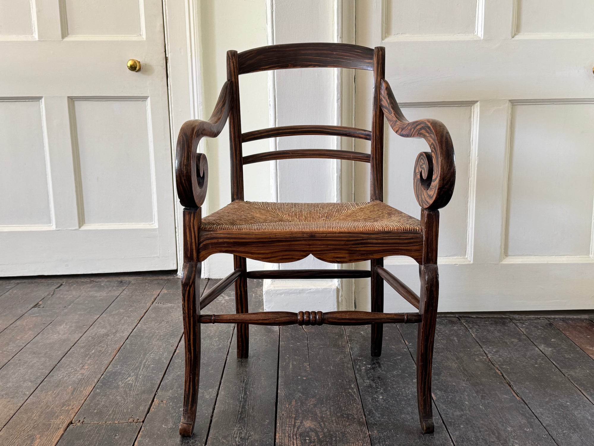A 19th Century Faux Coromandel Armchair