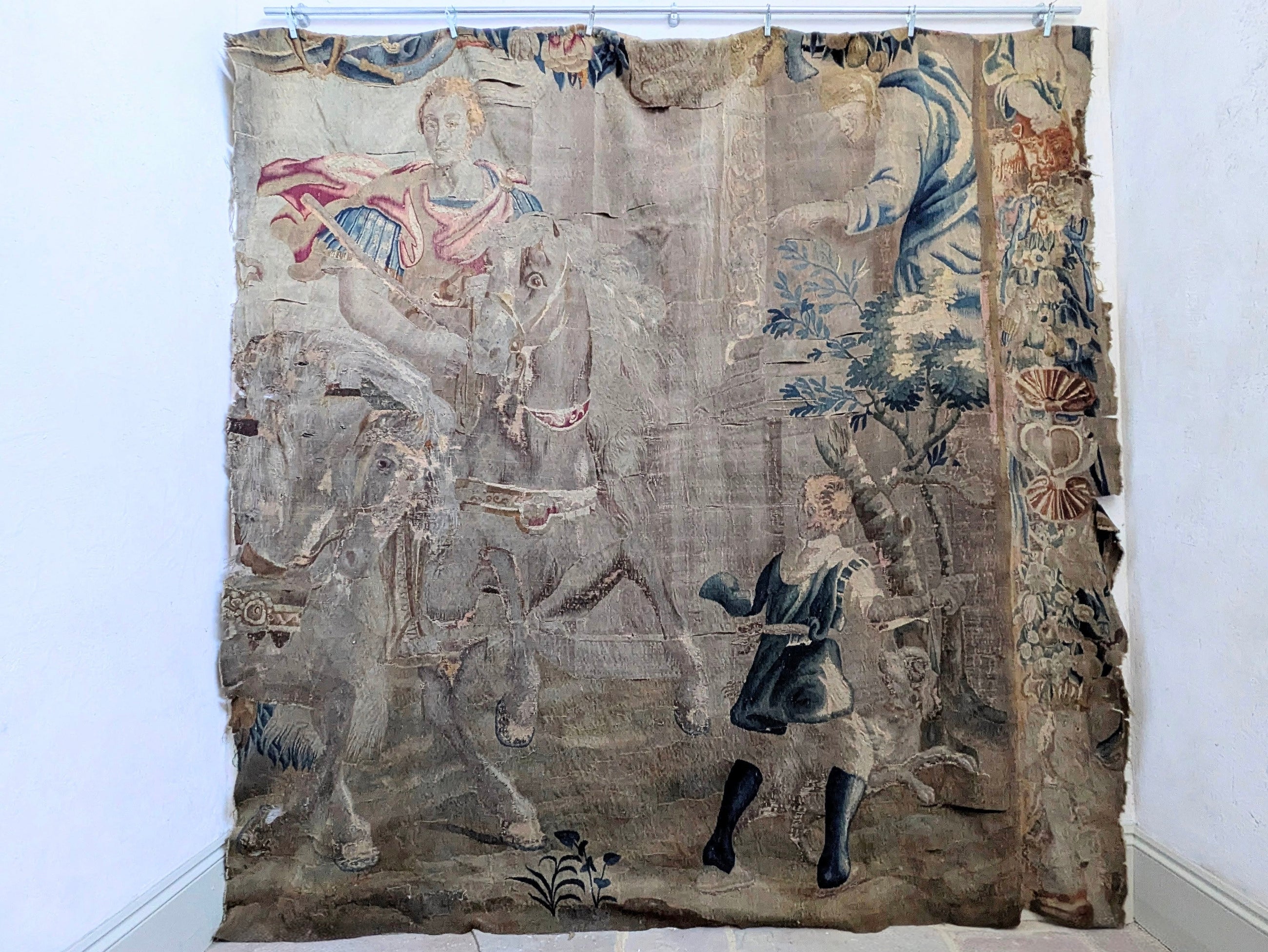 A Fragmentary 17th Century Flemish Tapestry