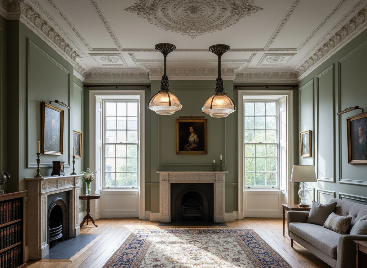 Émile-Jacques Ruhlmann Pendant Lights for Le Bon Marche