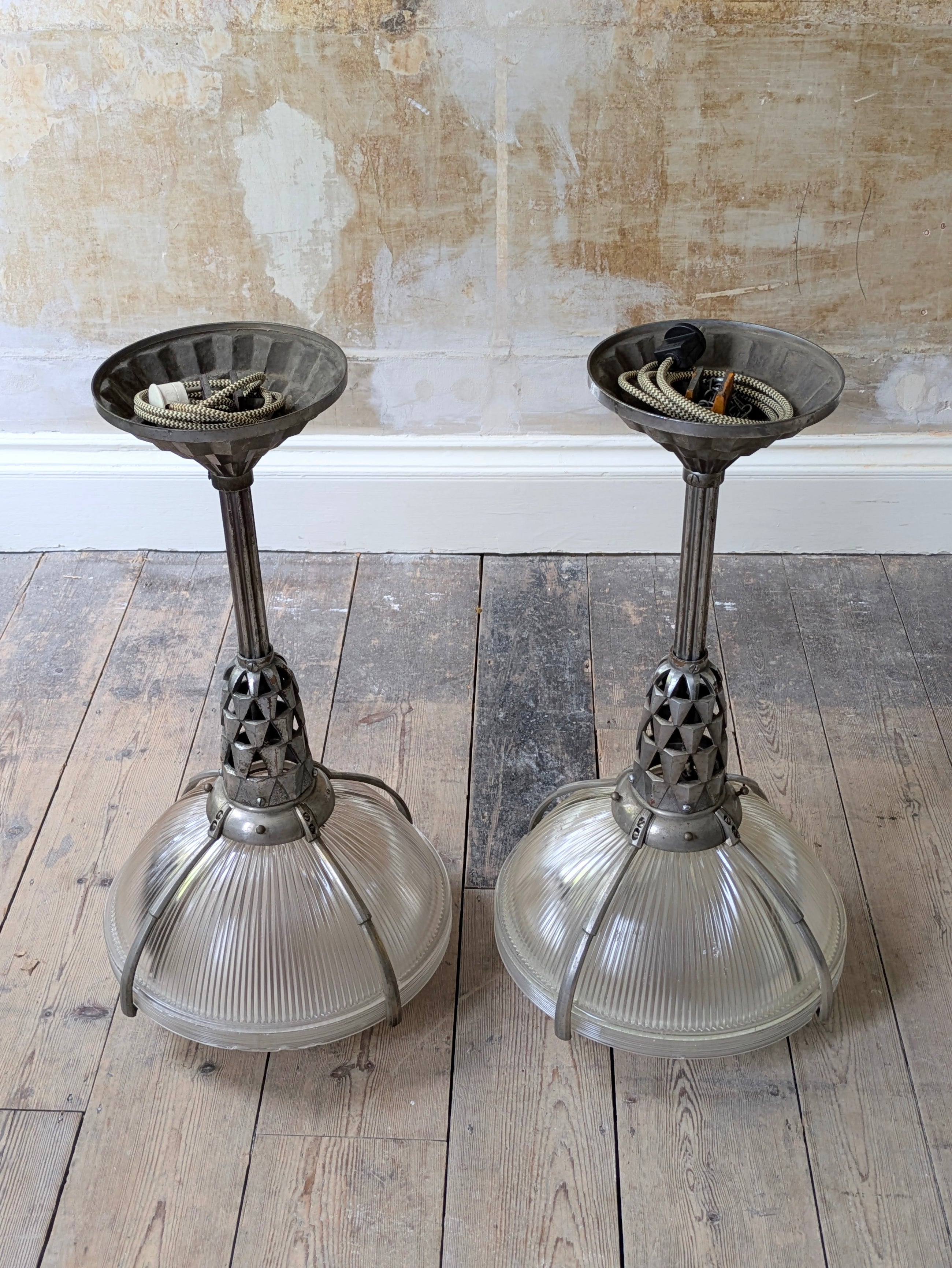 Émile-Jacques Ruhlmann Pendant Lights for Le Bon Marche