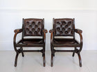 A Pair of 19th Century Reformed Gothic Armchairs