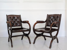 A Pair of 19th Century Reformed Gothic Armchairs