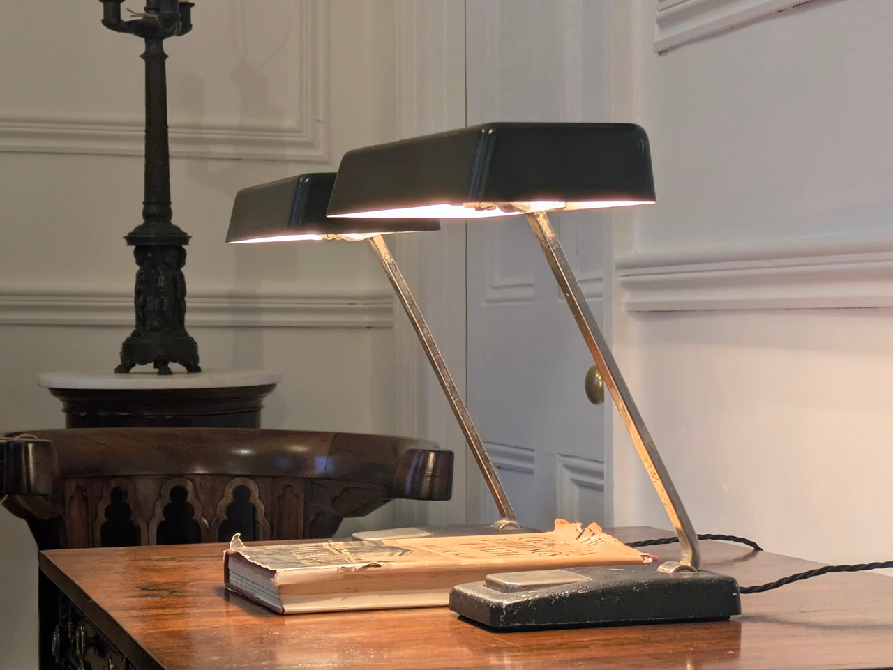 A Pair of Hillebrand Desk Lamps