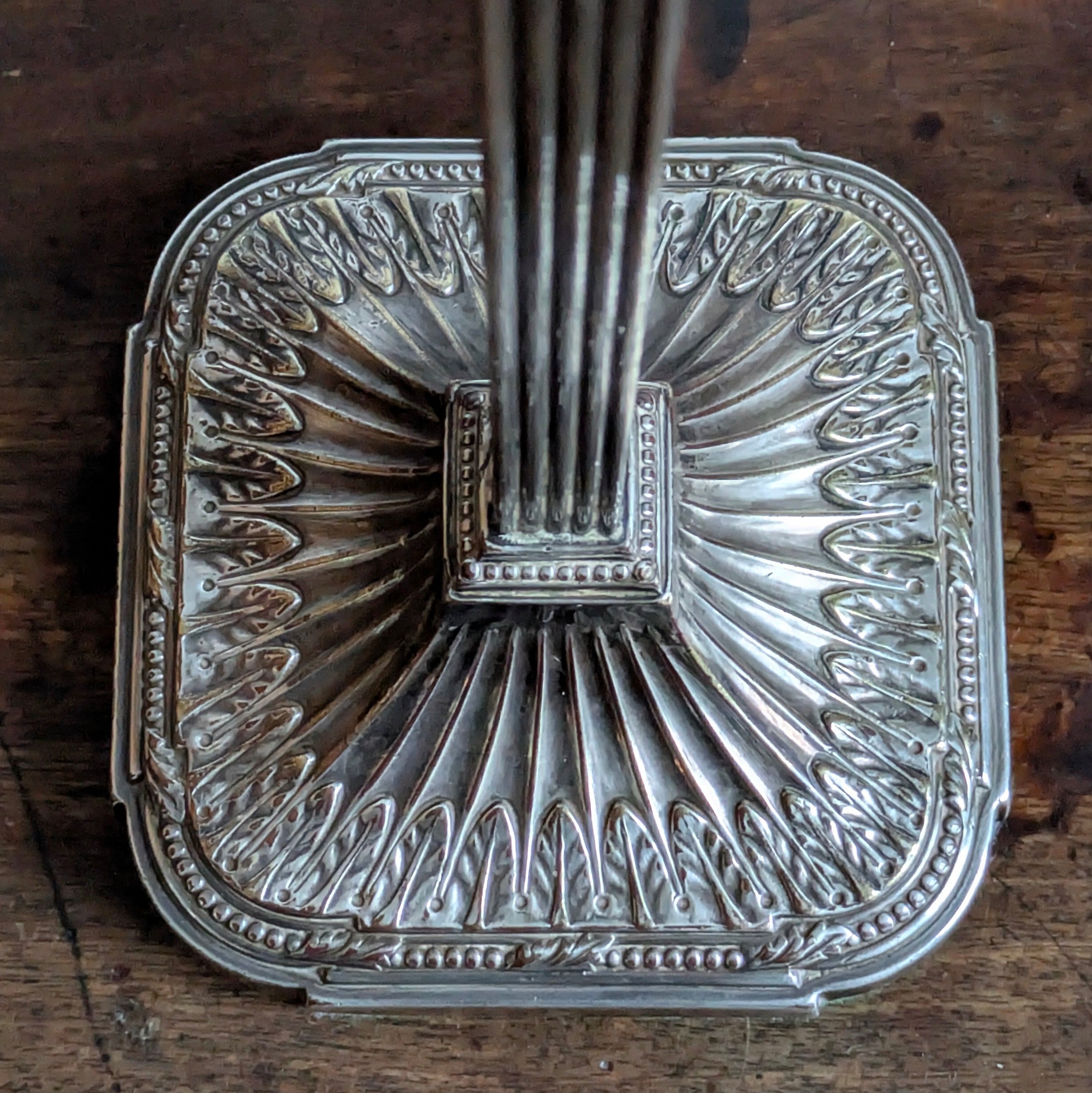 A Pair of Elkington Silver Plate Table Lamps