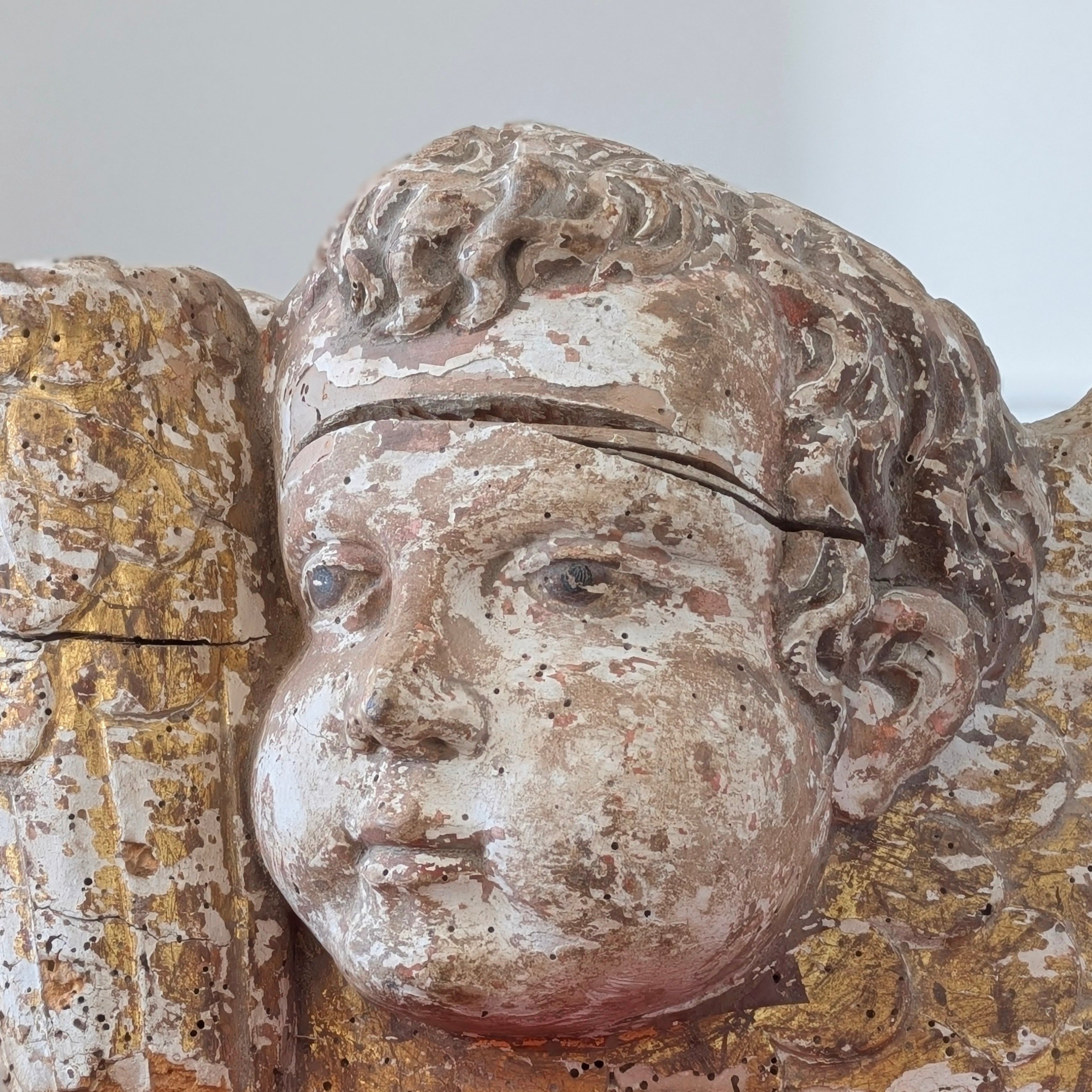 17th Century Fruitwood Putto