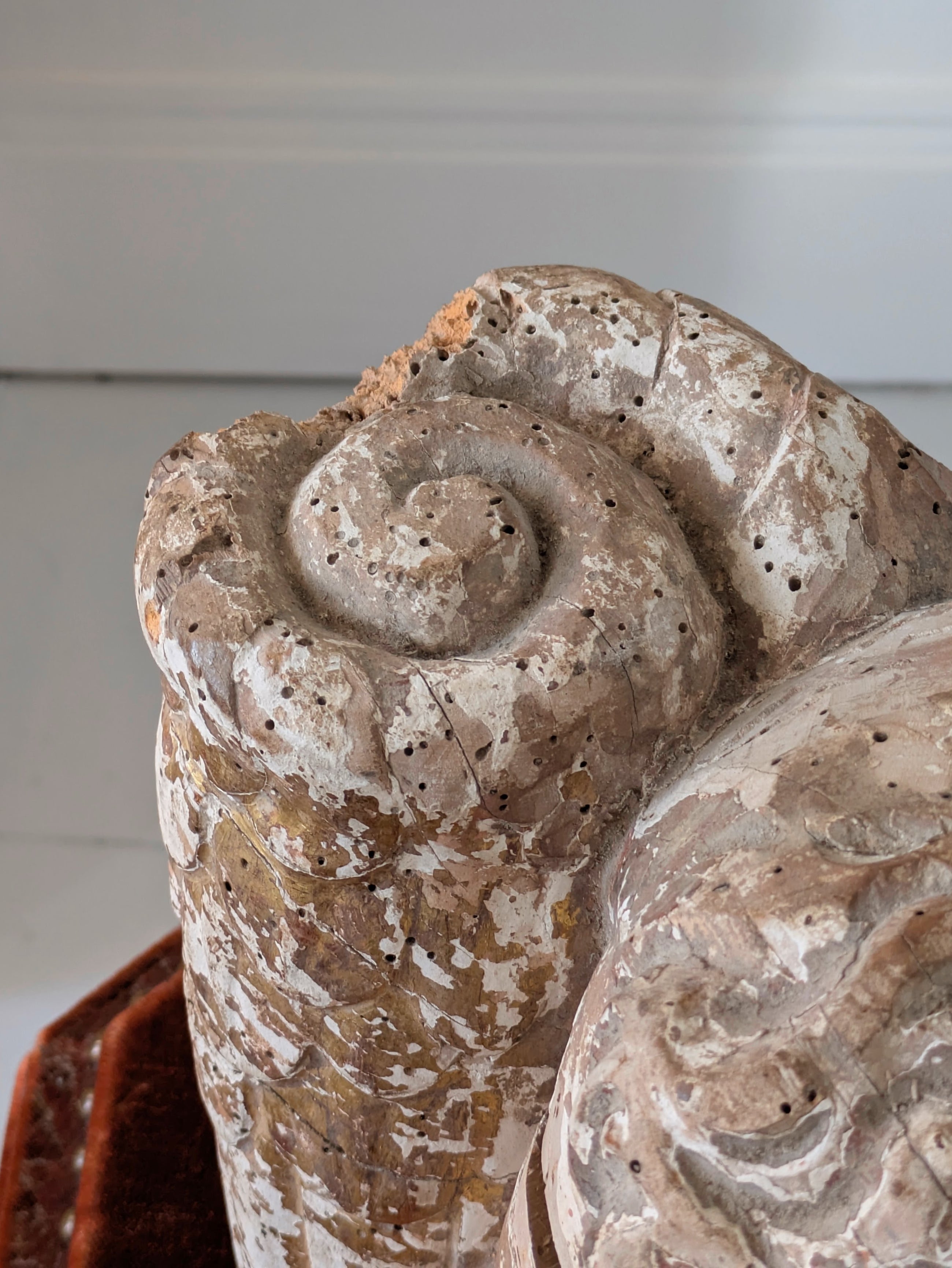 17th Century Fruitwood Putto