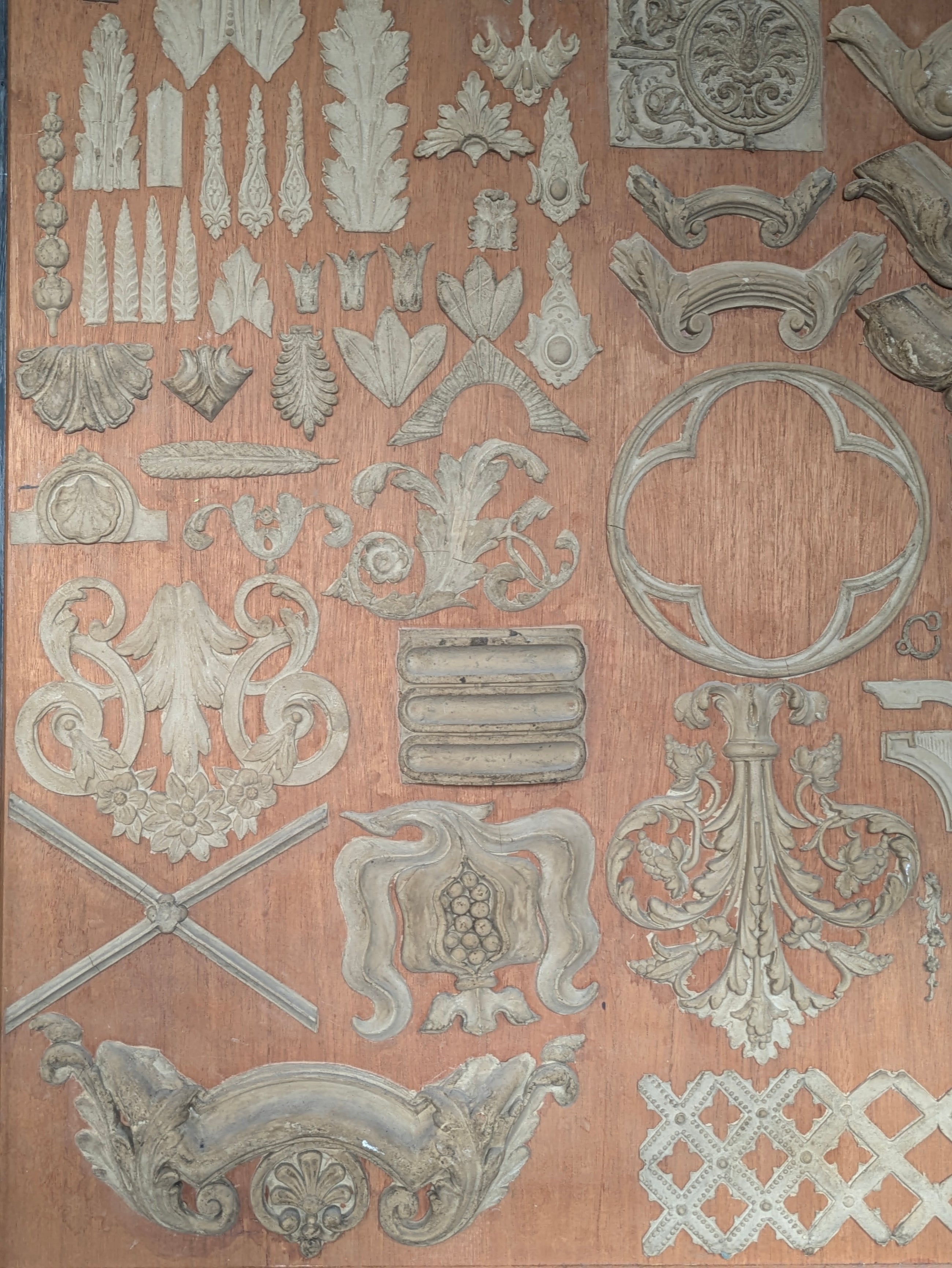 A Pair of Plaster Moulding Displays