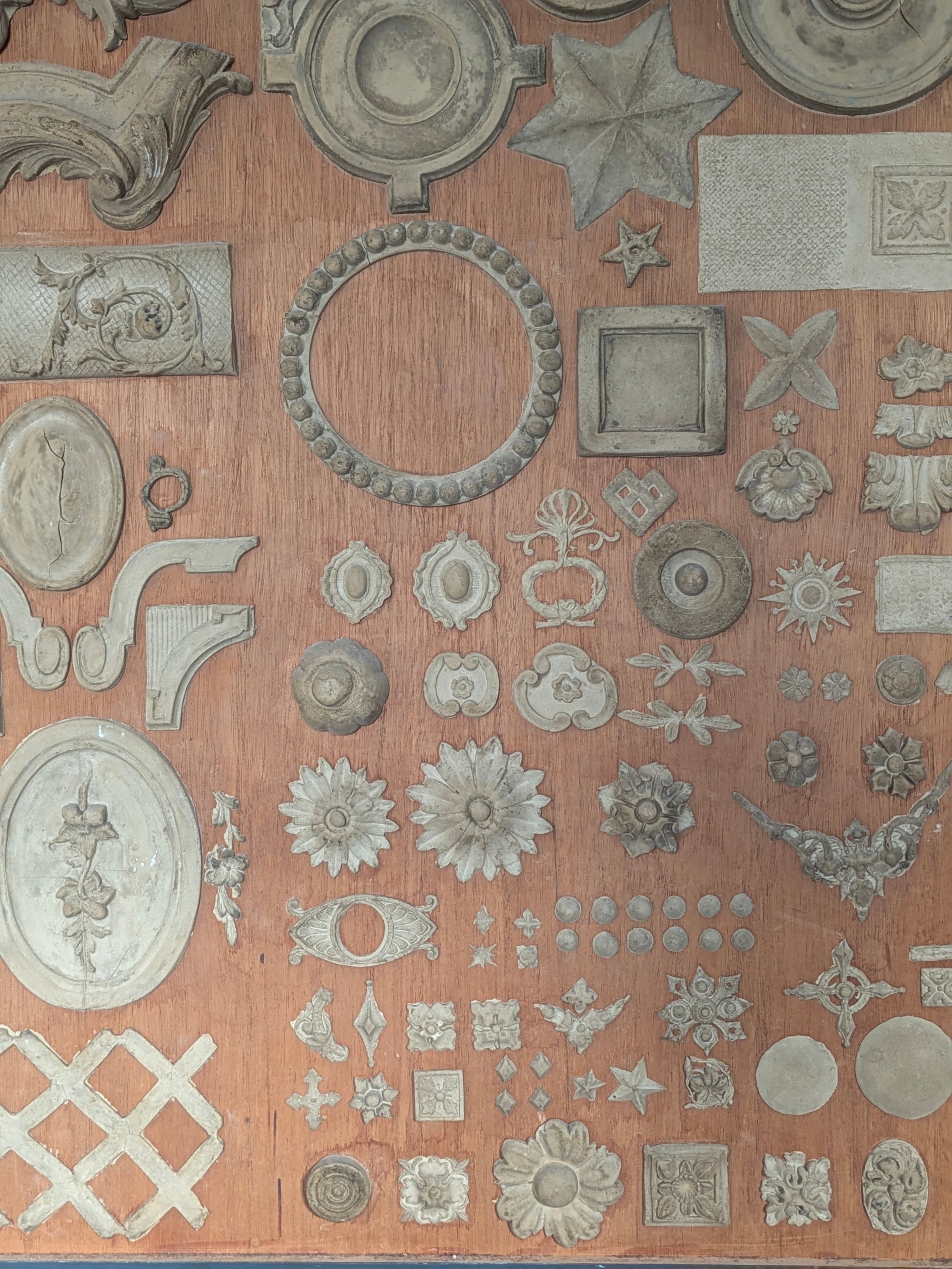 A Pair of Plaster Moulding Displays