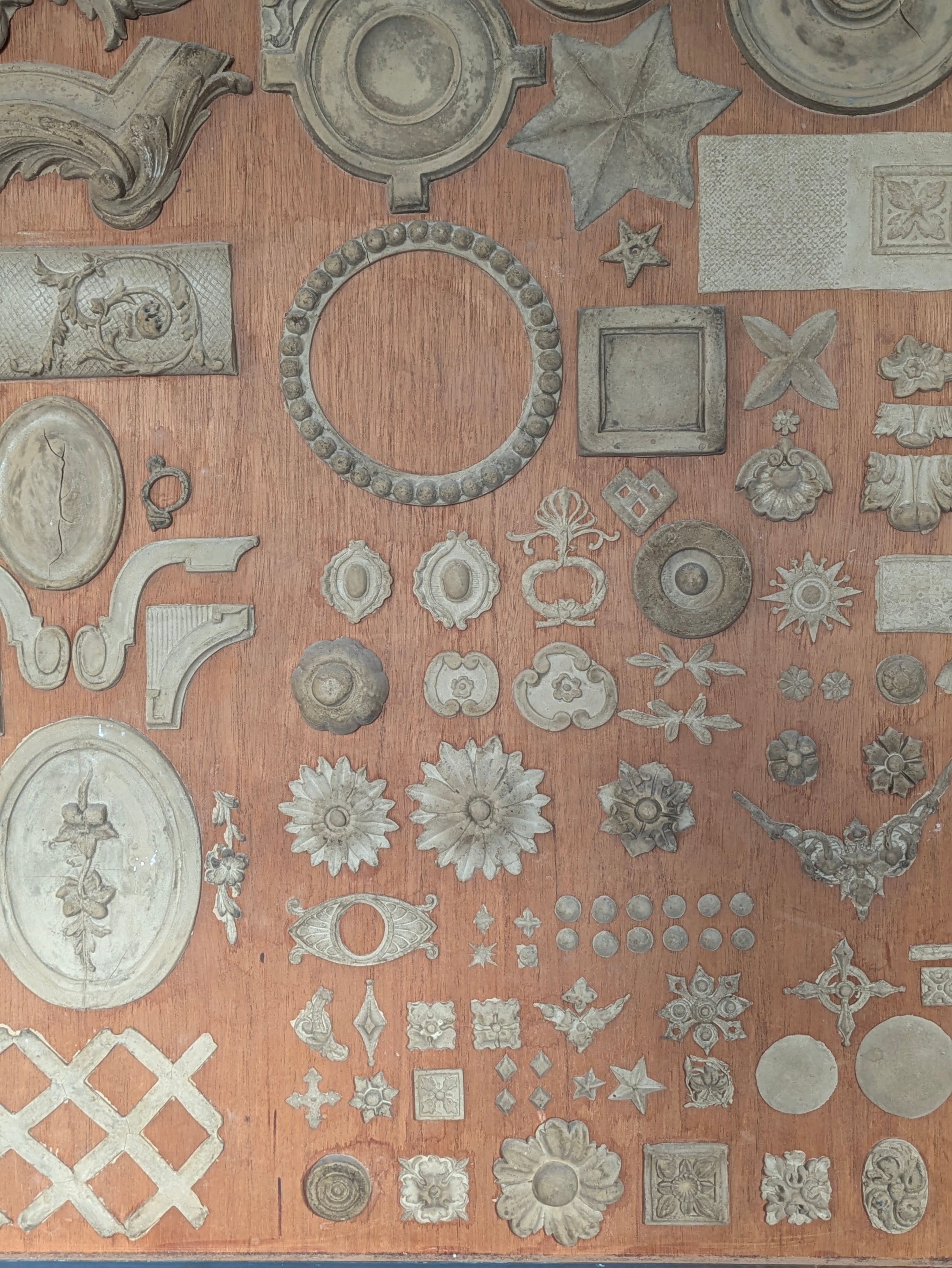 A Pair of Plaster Moulding Displays