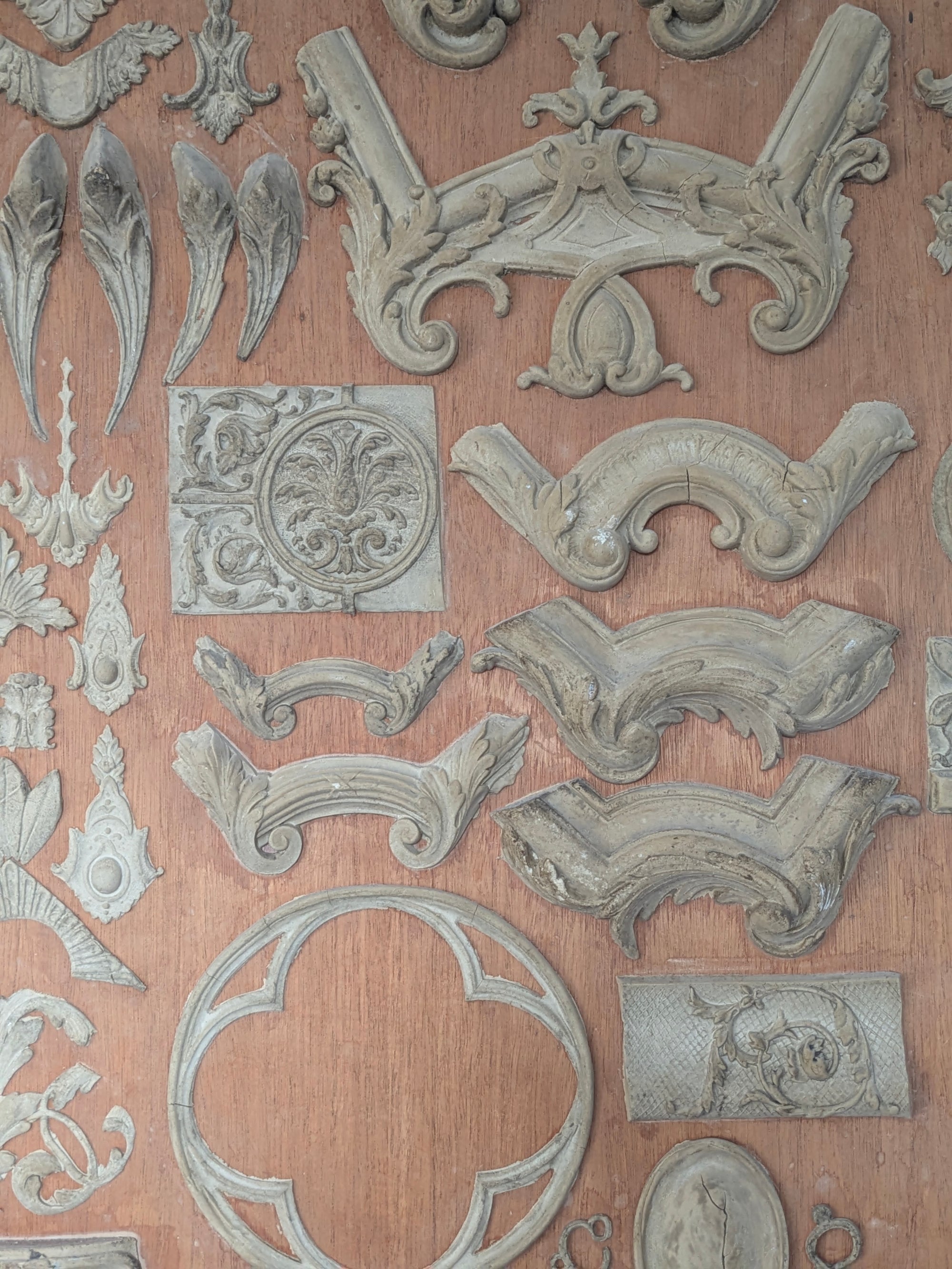 A Pair of Plaster Moulding Displays