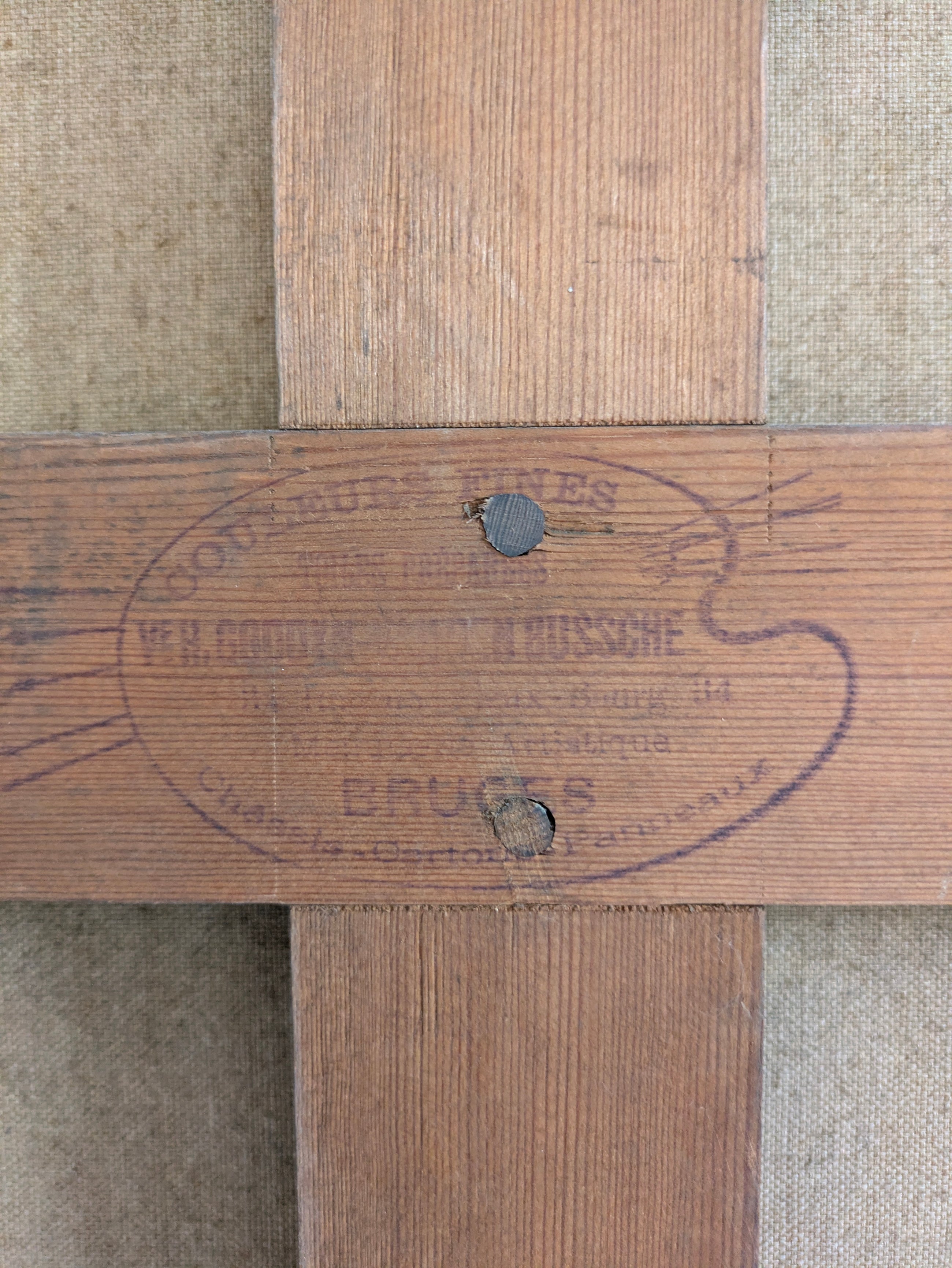 A Large 19th Century Religious Oil on Canvas