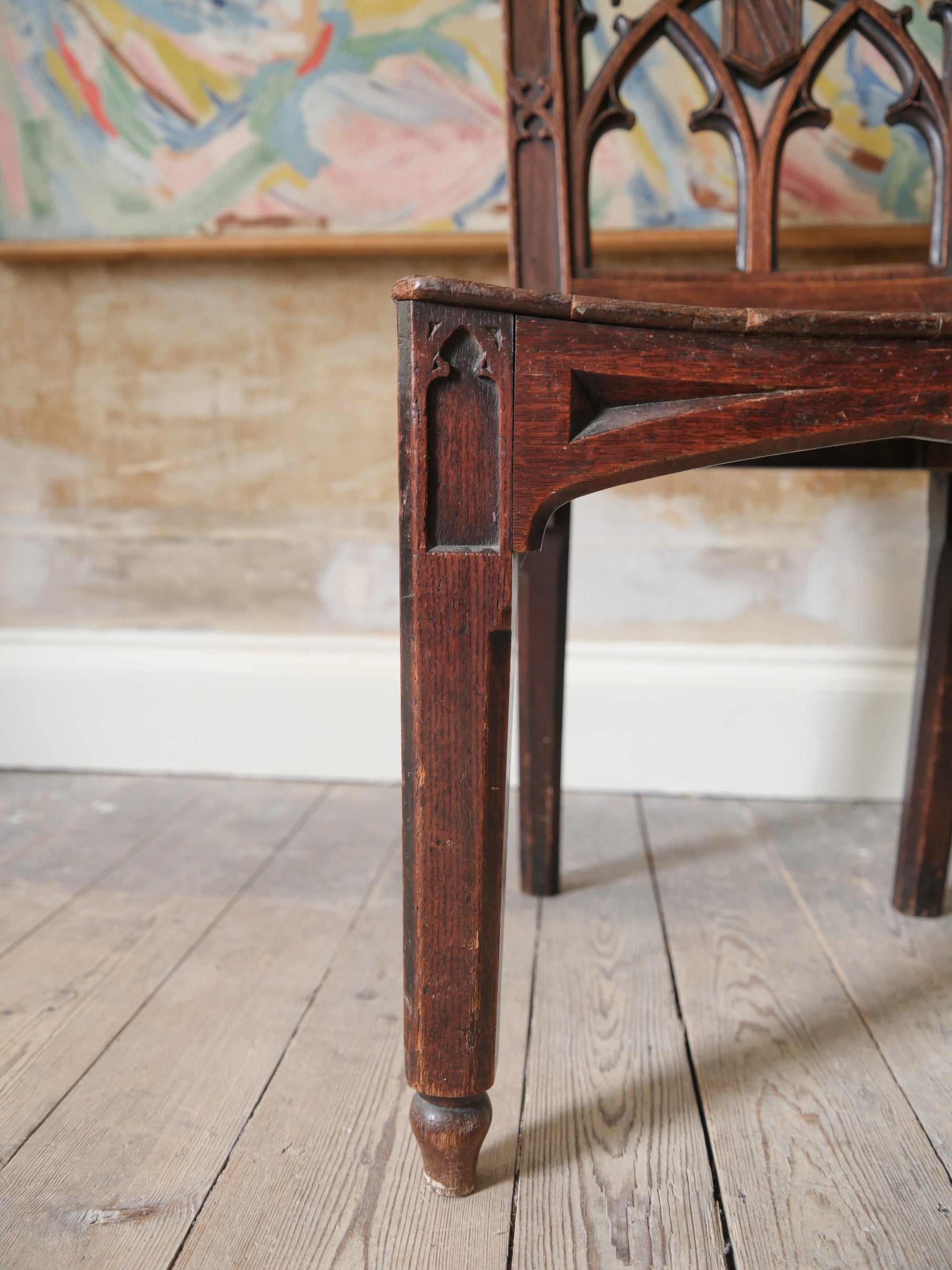 A 19th Century Gothic Revival Side Chair