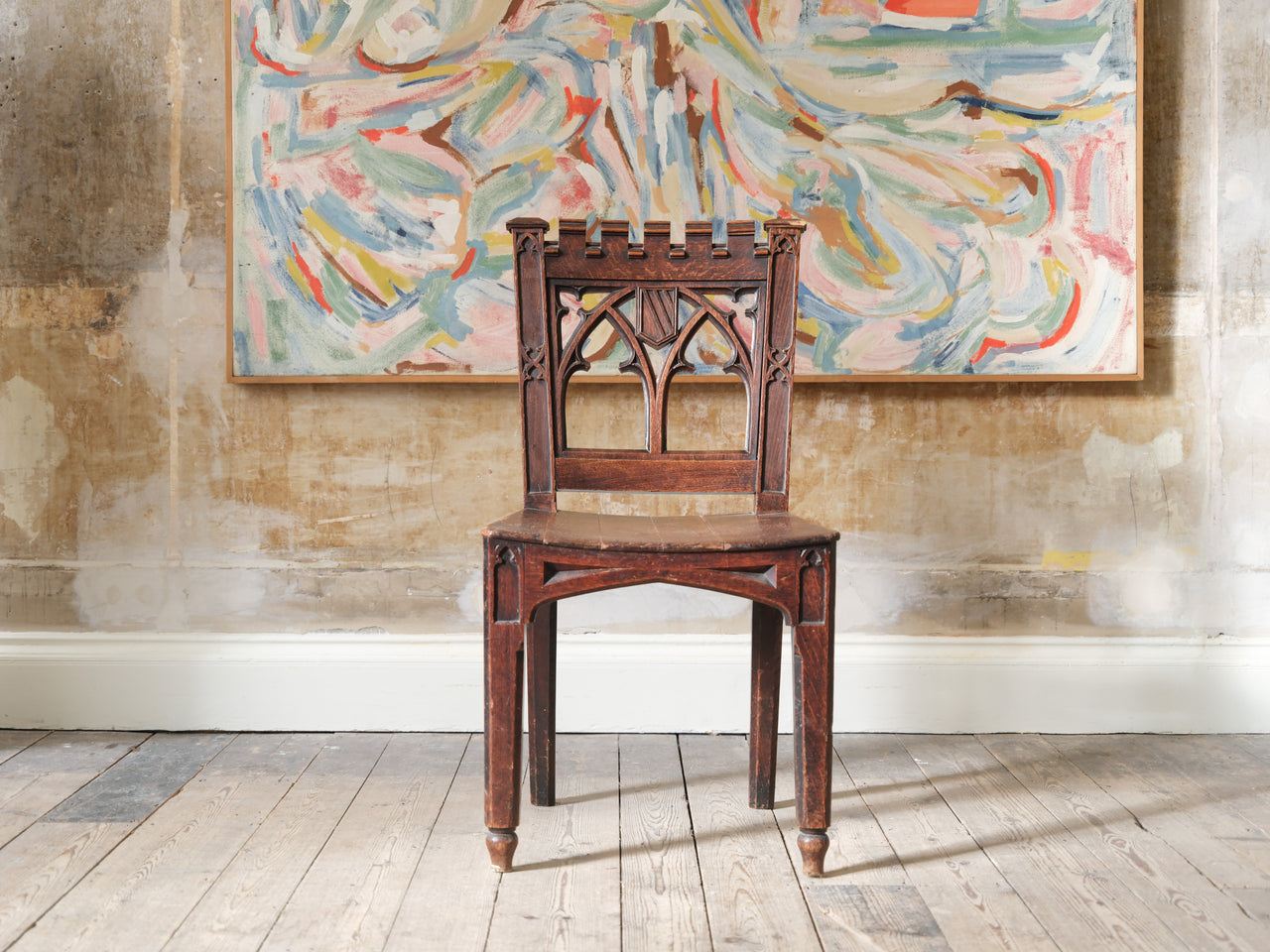 A 19th Century Gothic Revival Side Chair
