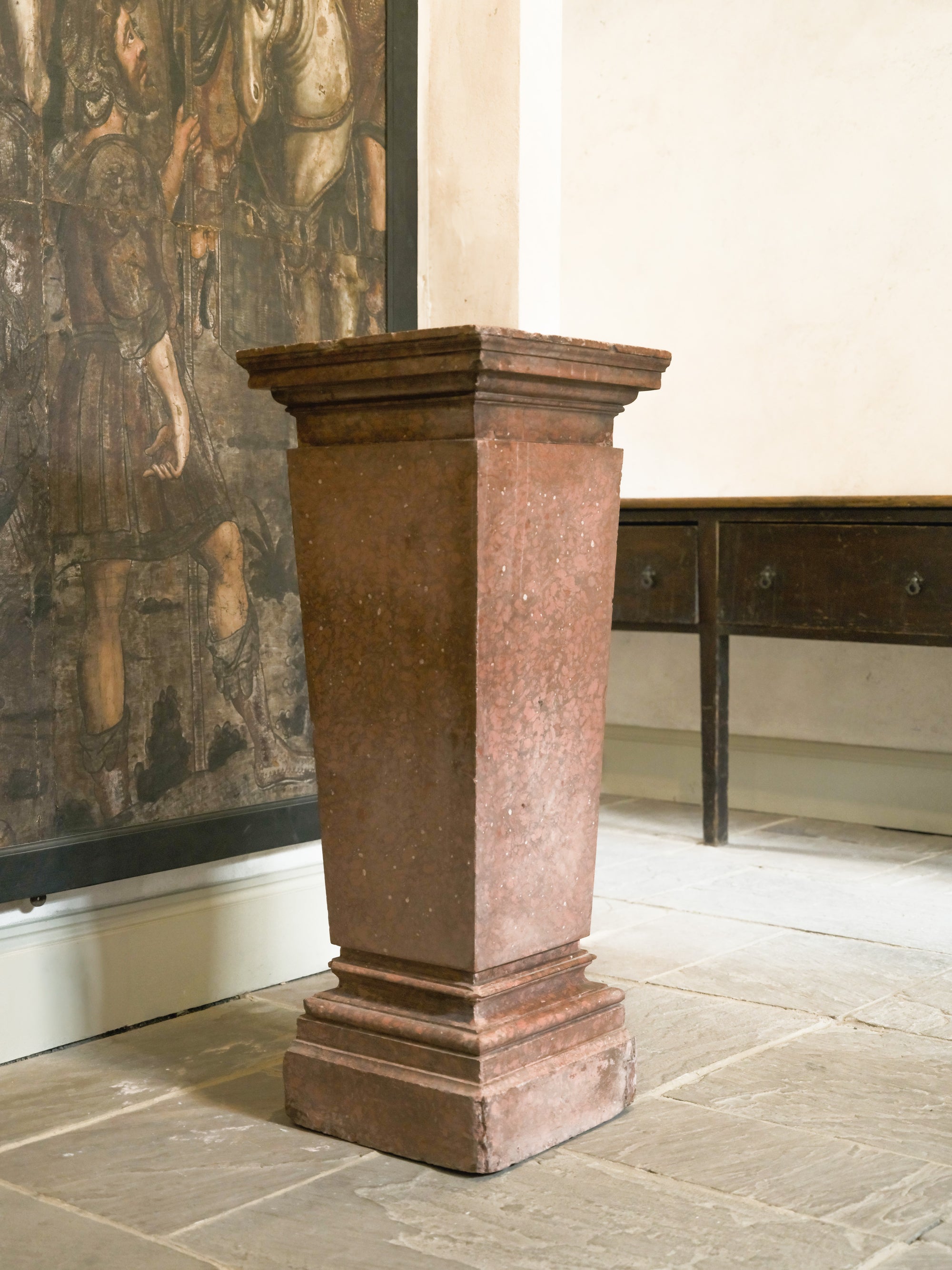 A 19th Century Scagliola Pedestal