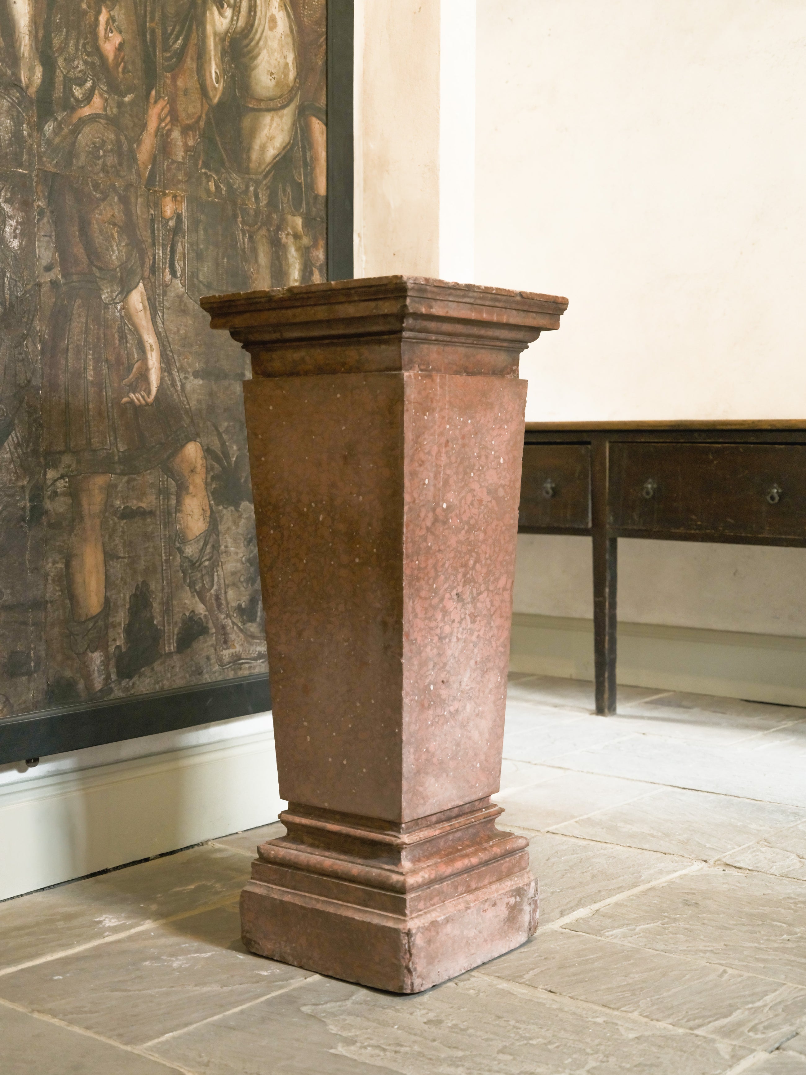 A 19th Century Scagliola Pedestal