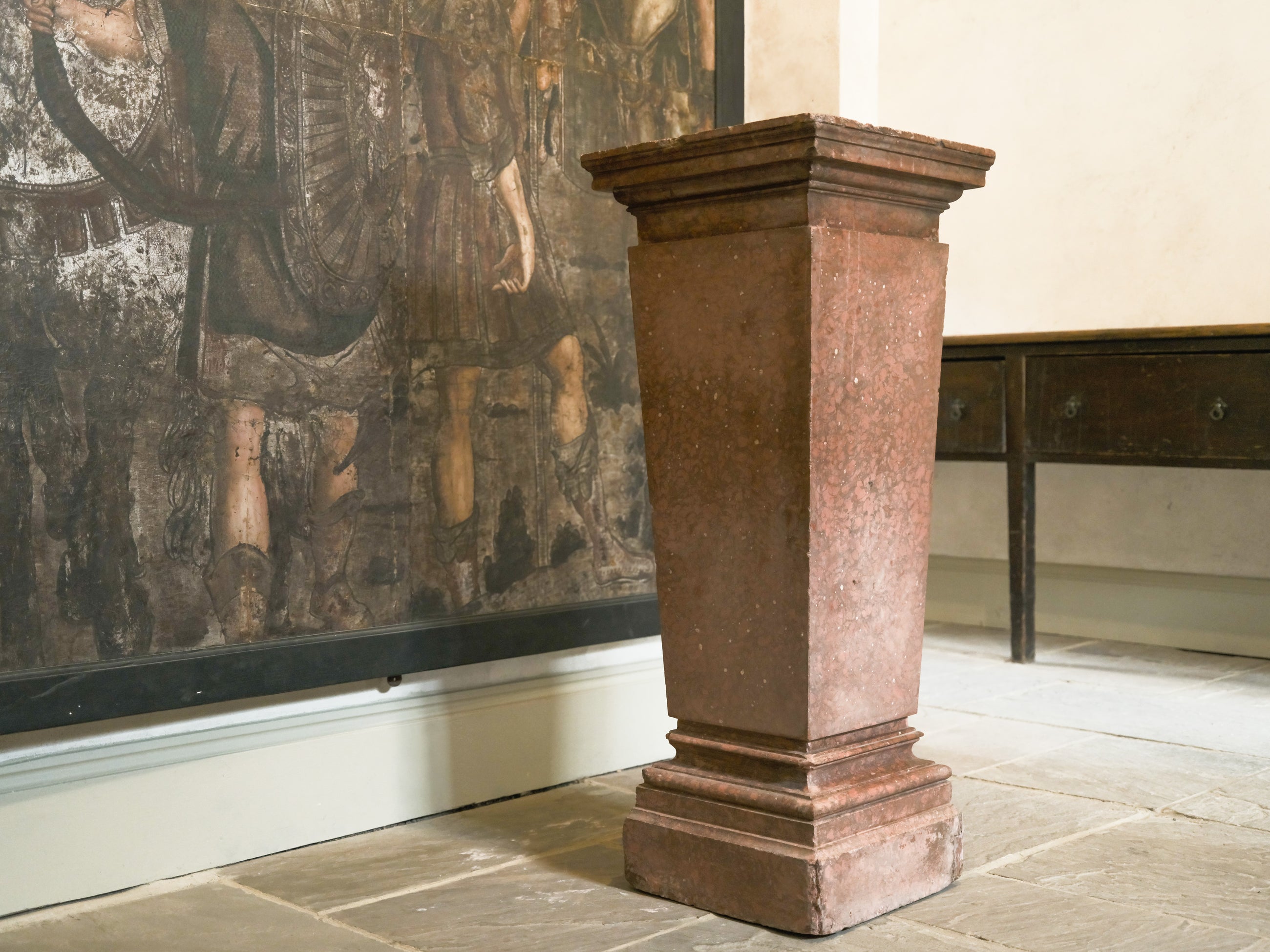 A 19th Century Scagliola Pedestal