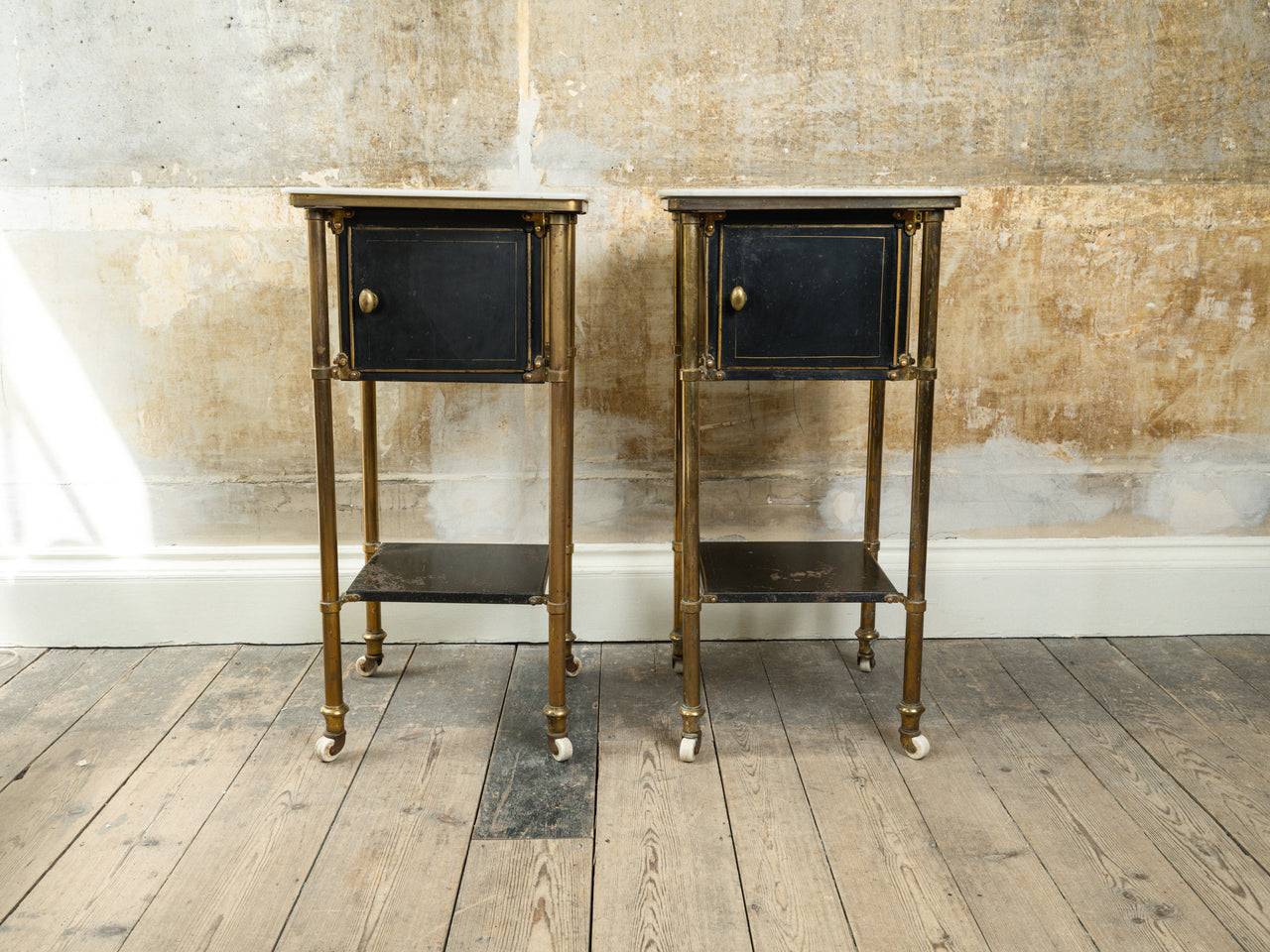 A Pair Of 19th Century French Bedside Cabinets