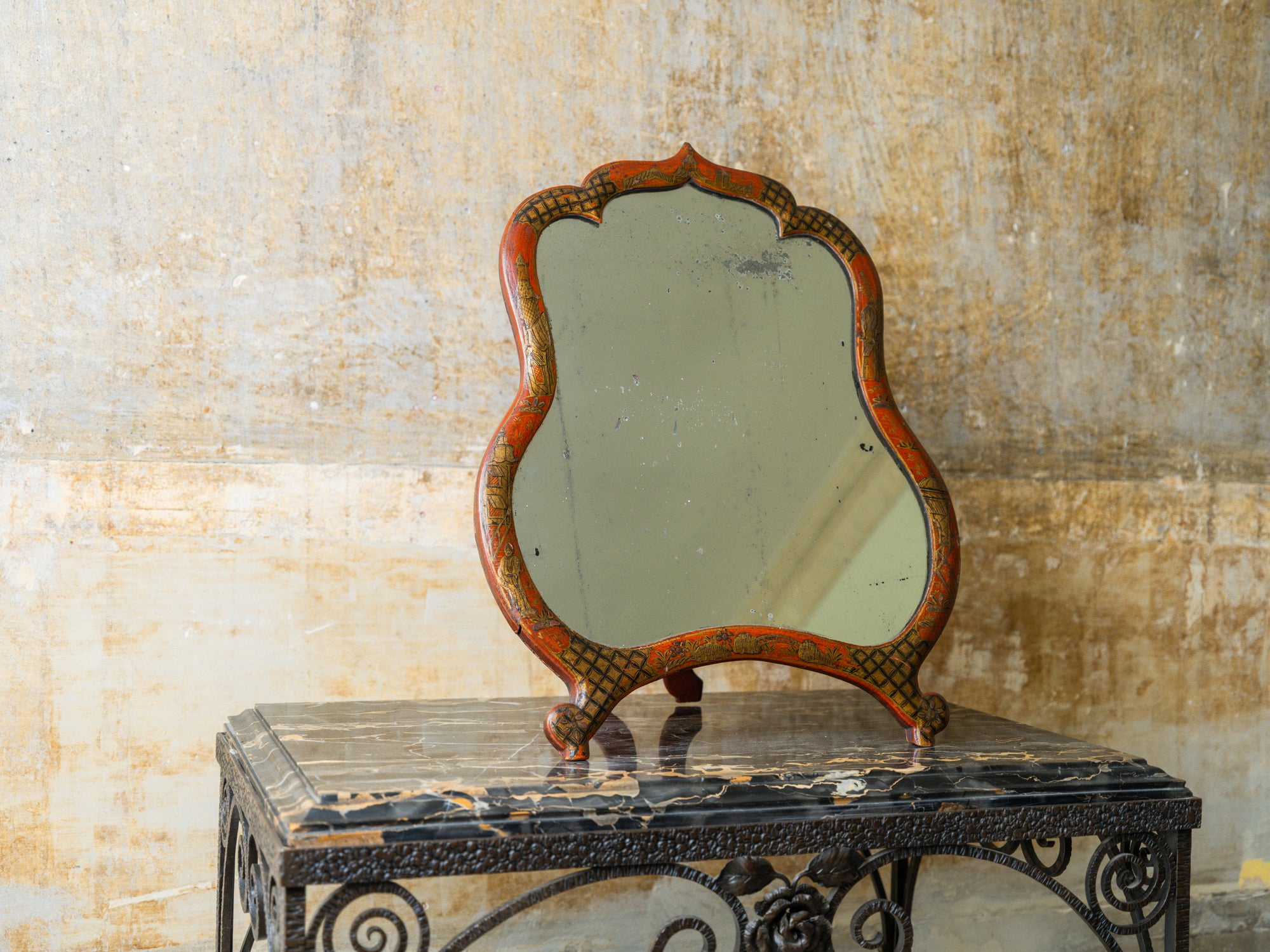 A George III Chinoiserie Dressing Mirror