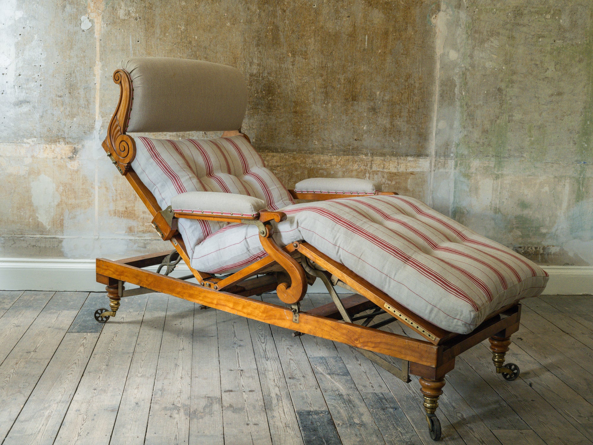 A Large 19th Century Bespoke Day Bed