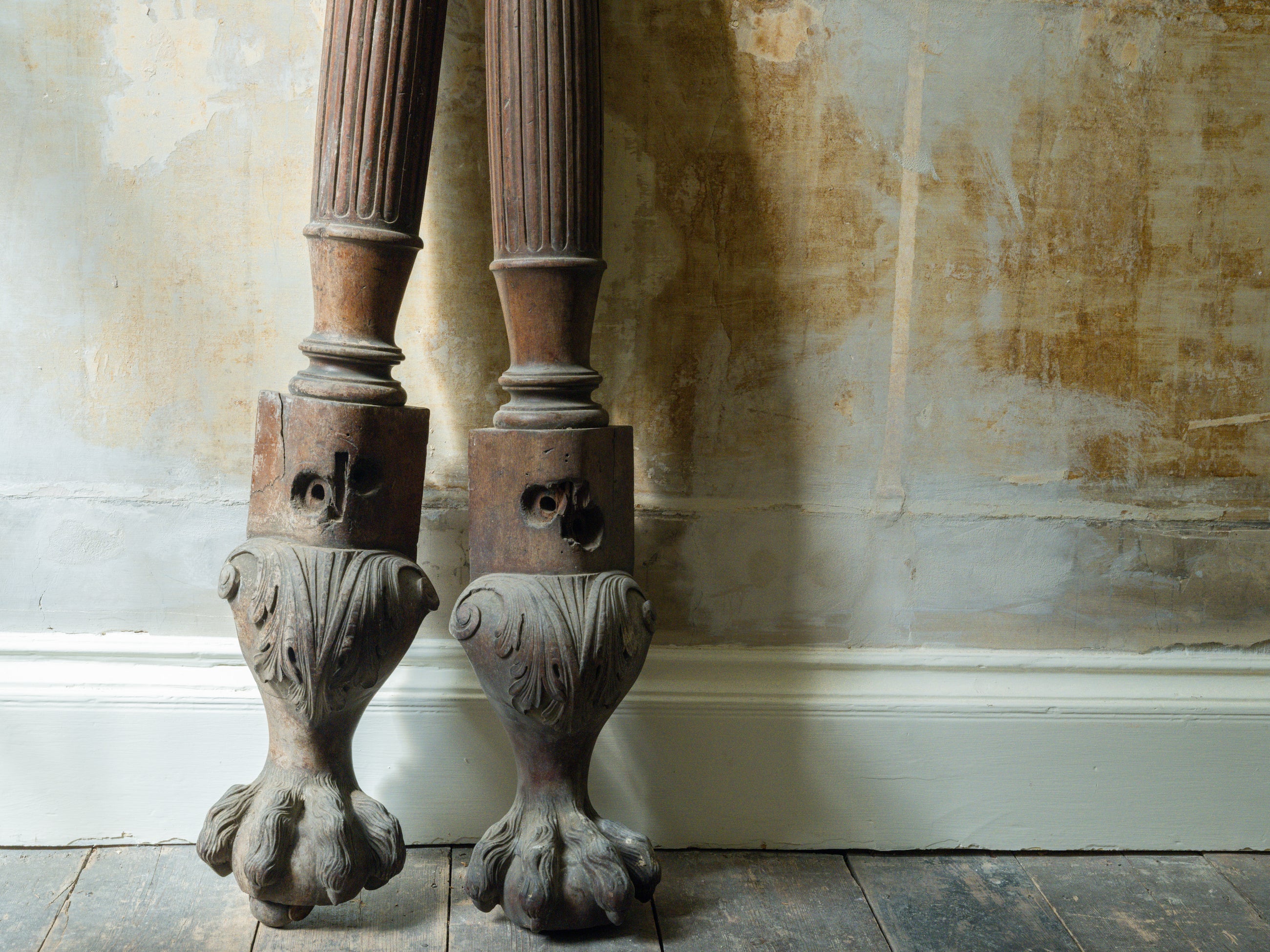 George III Four Poster Bed Legs