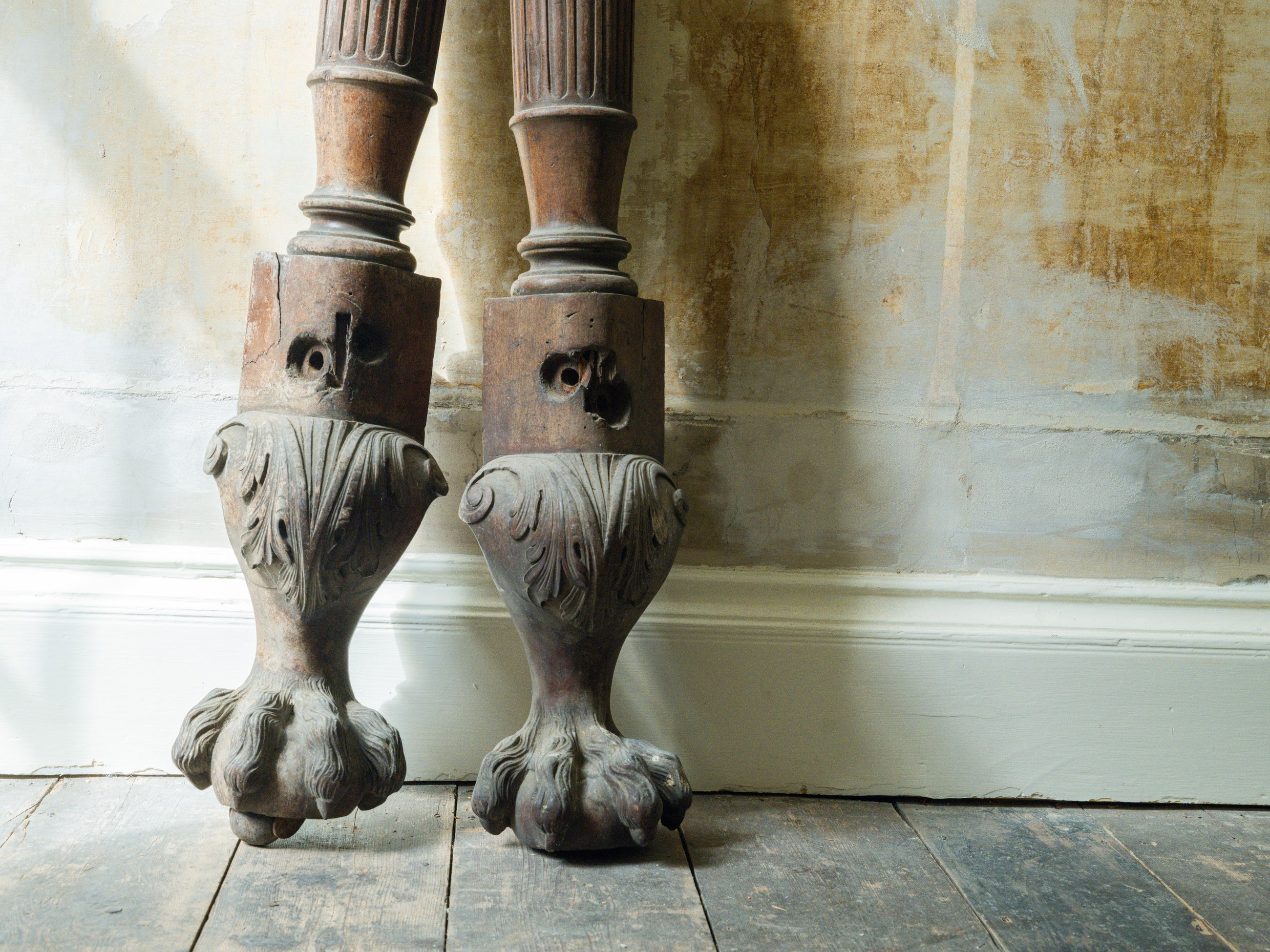 George III Four Poster Bed Legs