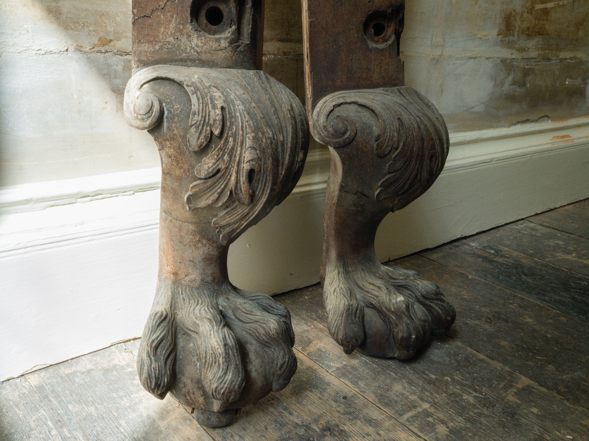 George III Four Poster Bed Legs