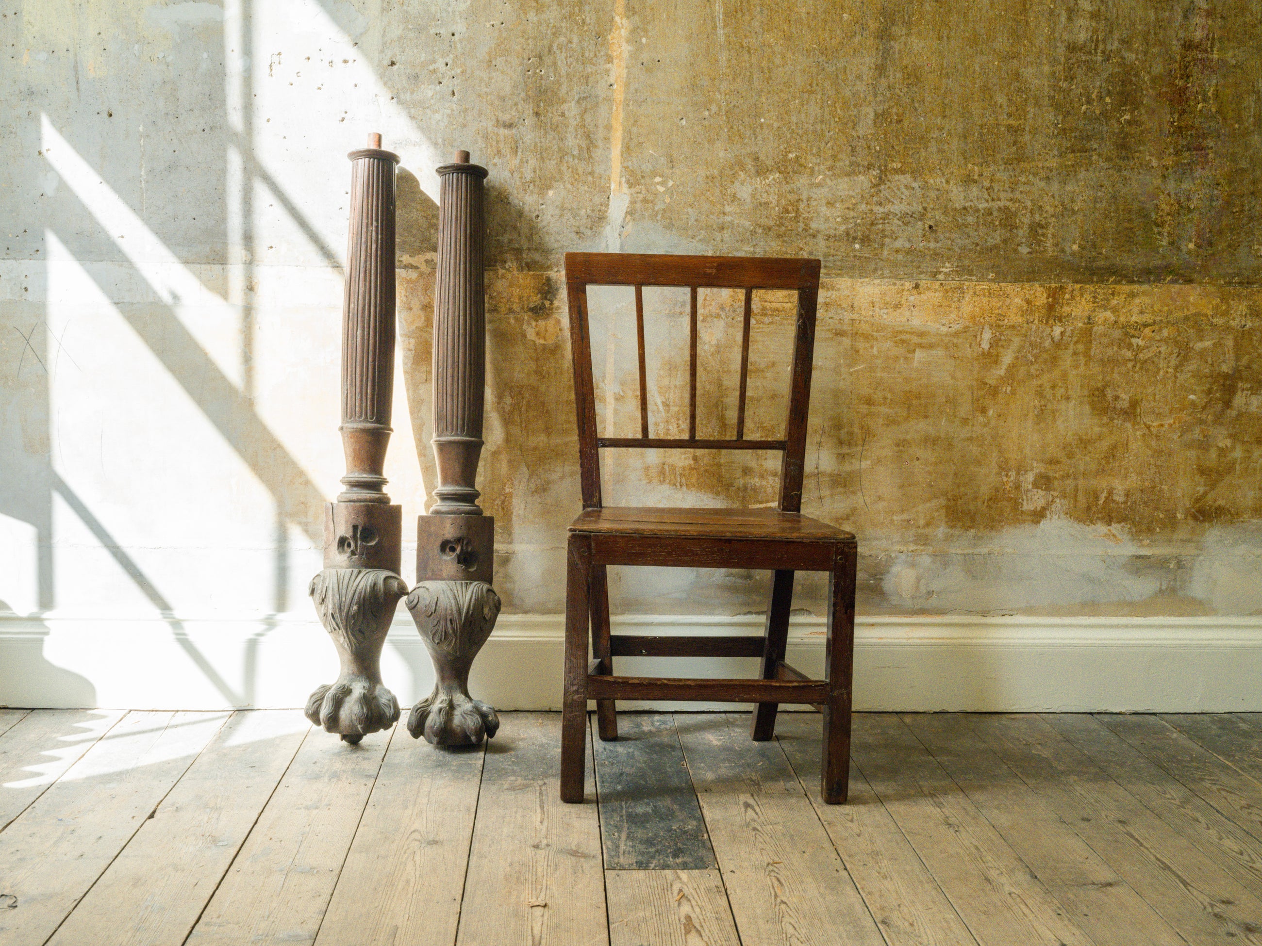 George III Four Poster Bed Legs