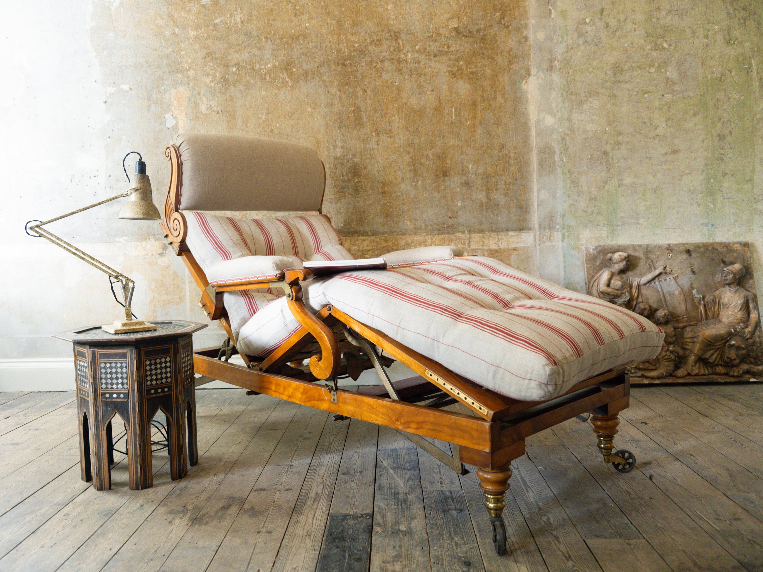 A Large 19th Century Bespoke Day Bed