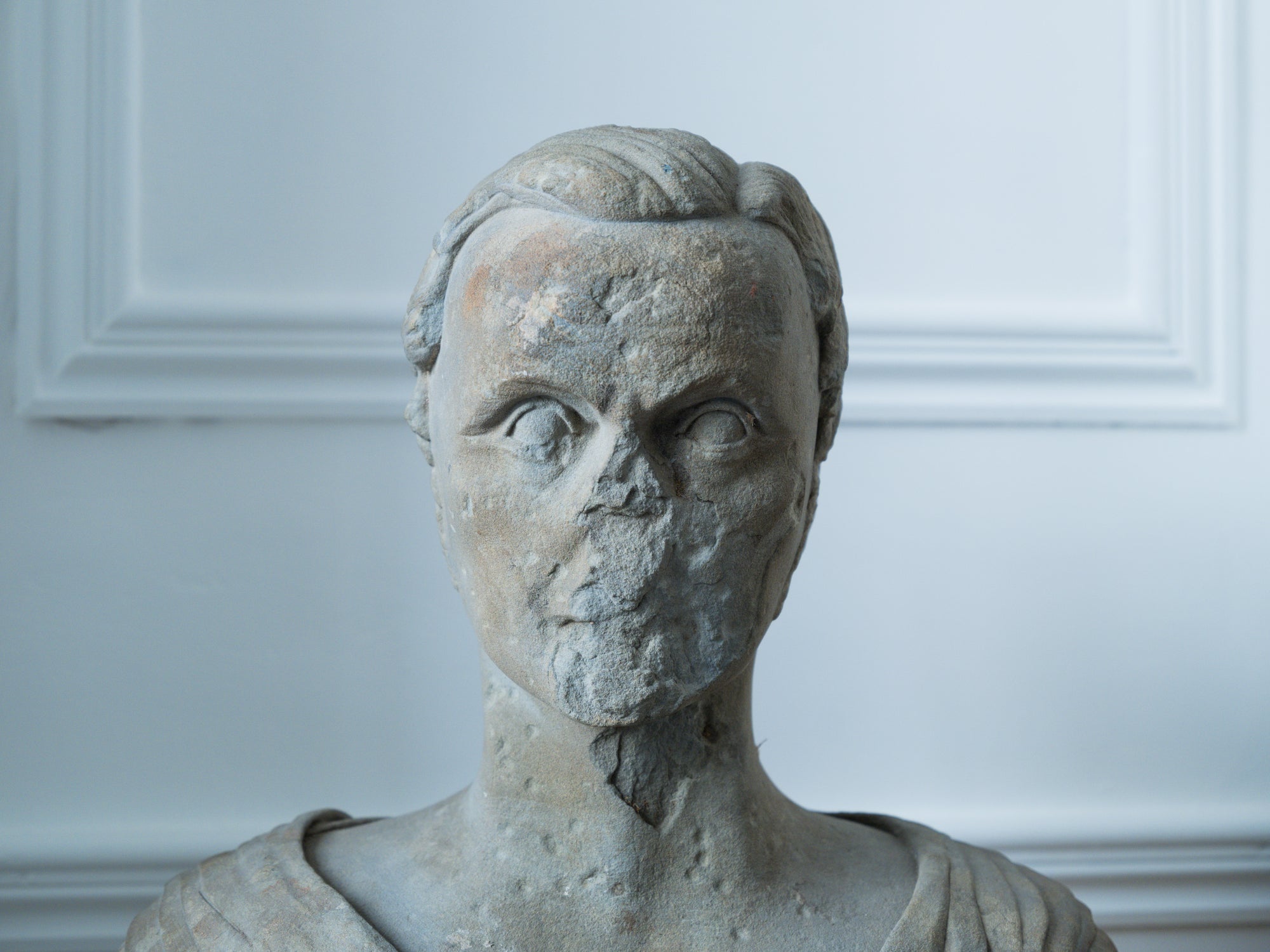 An 18th Century Carved Stone Male Bust
