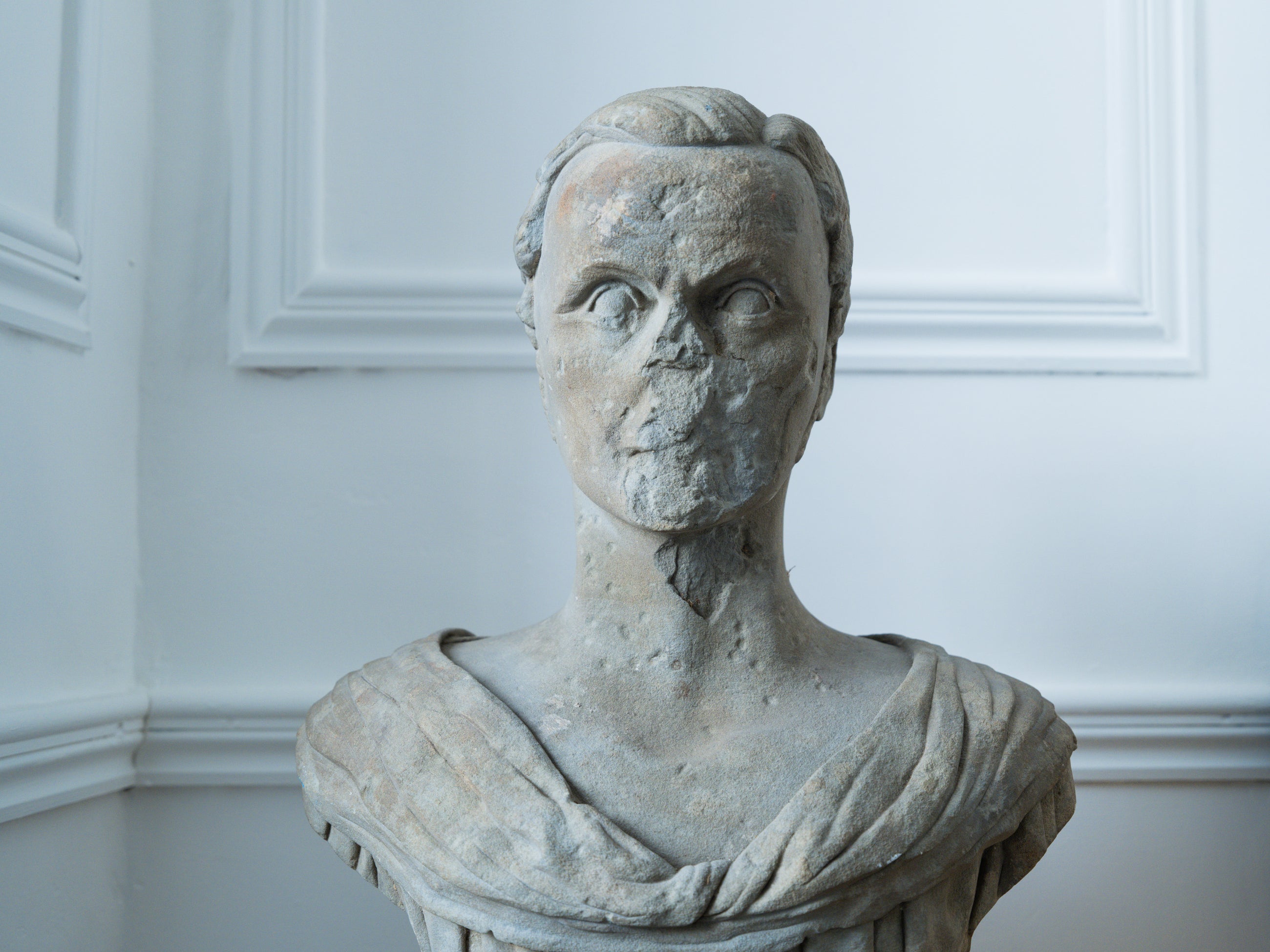 An 18th Century Carved Stone Male Bust