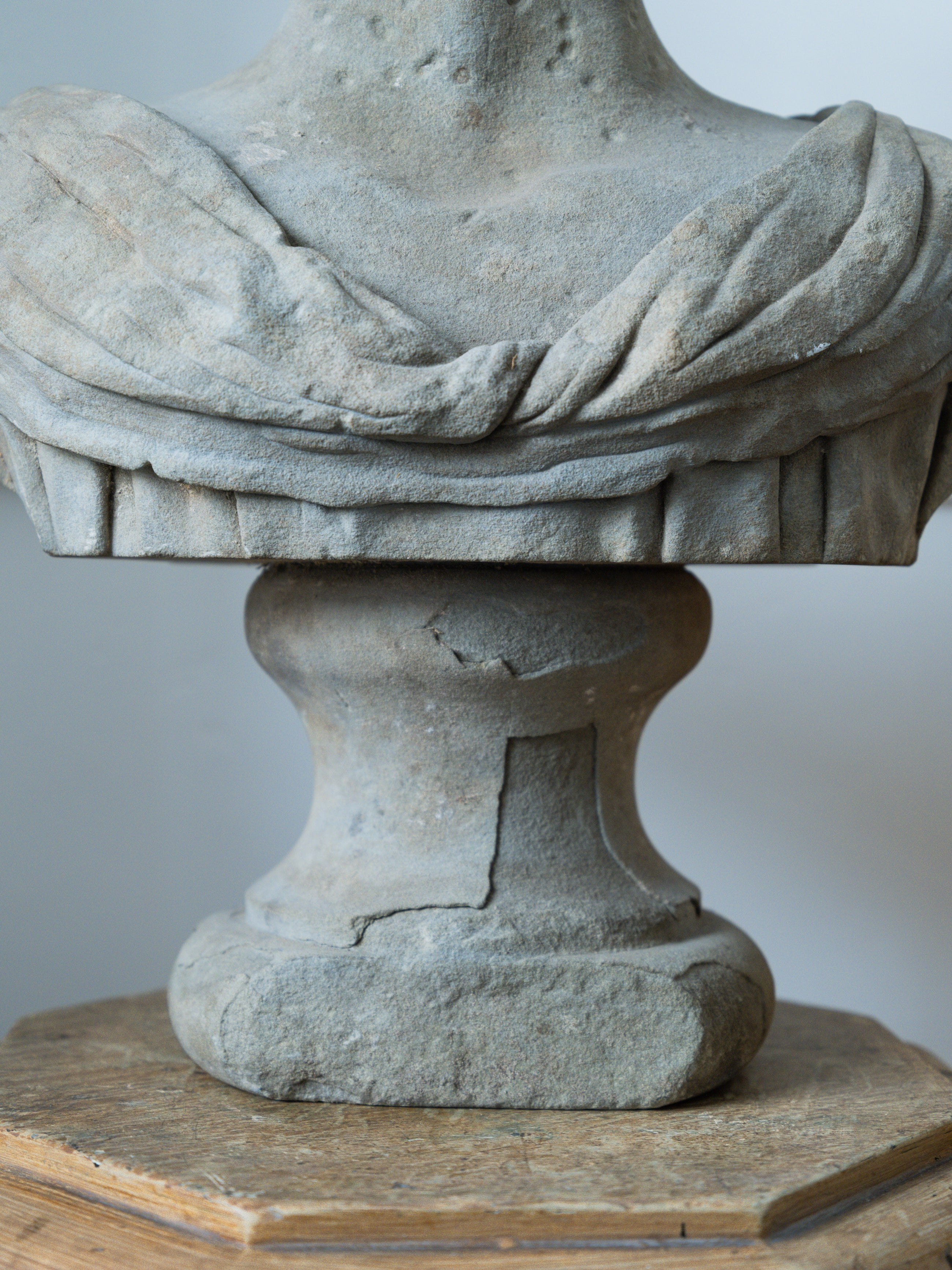 An 18th Century Carved Stone Male Bust
