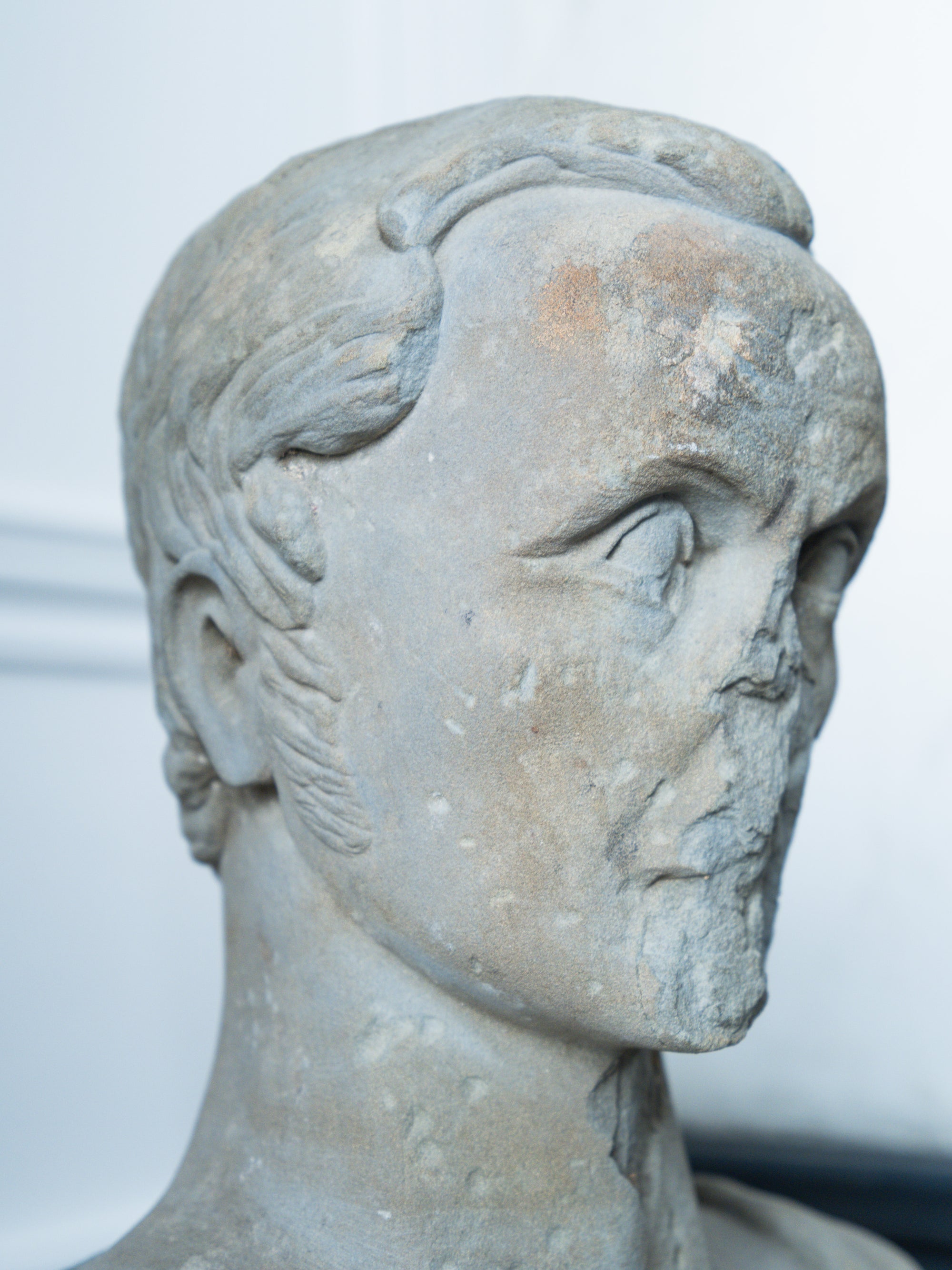 An 18th Century Carved Stone Male Bust